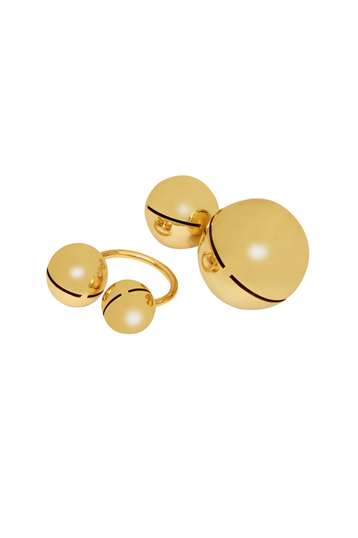 Gold Plated Brass Midi Ring