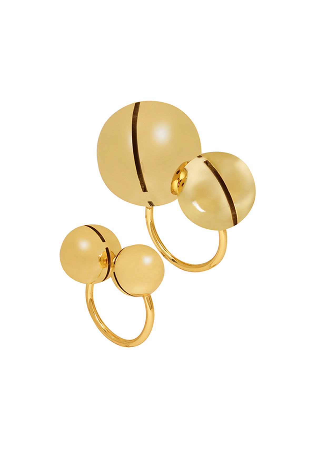 Gold Plated Brass Midi Ring