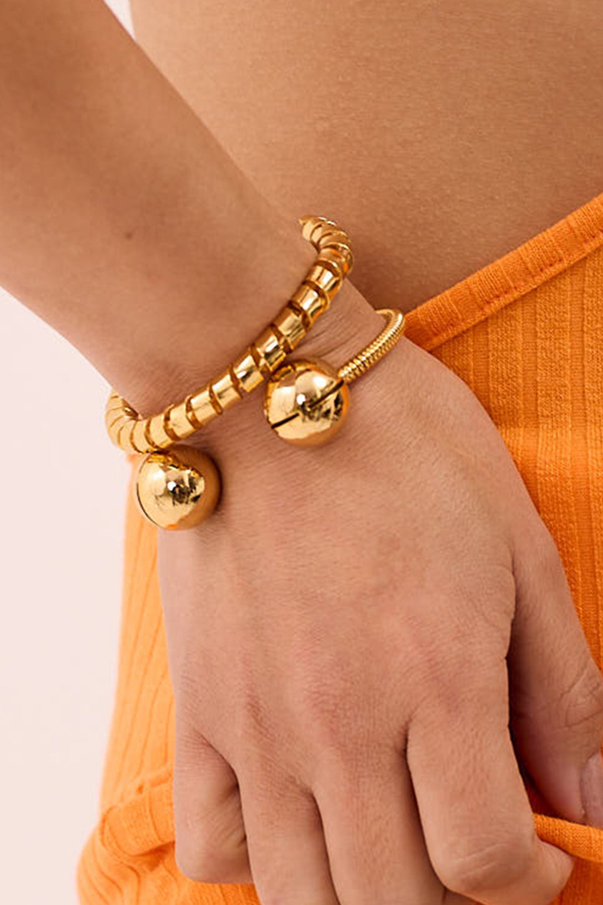 Gold Plated Brass Palm Cuff