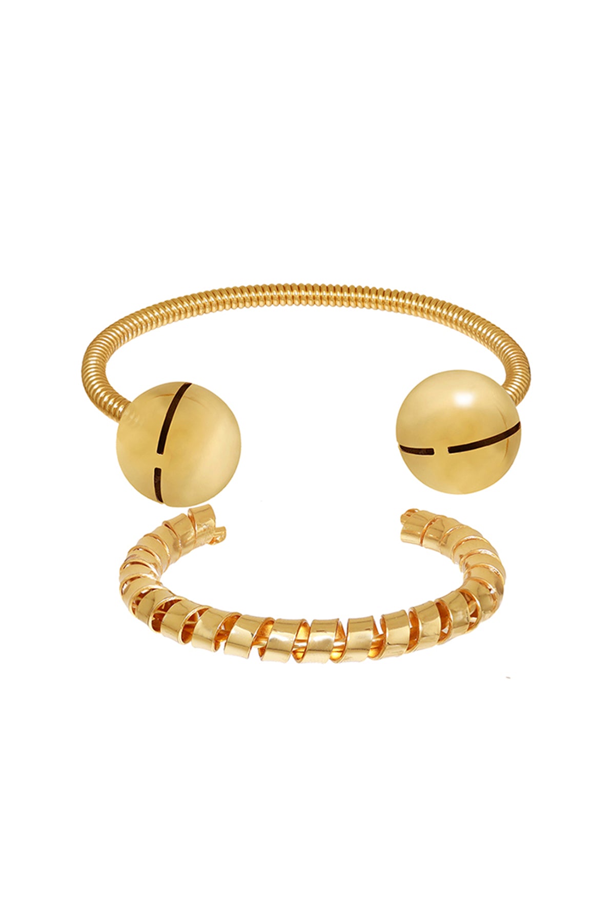 Gold Plated Brass Palm Cuff