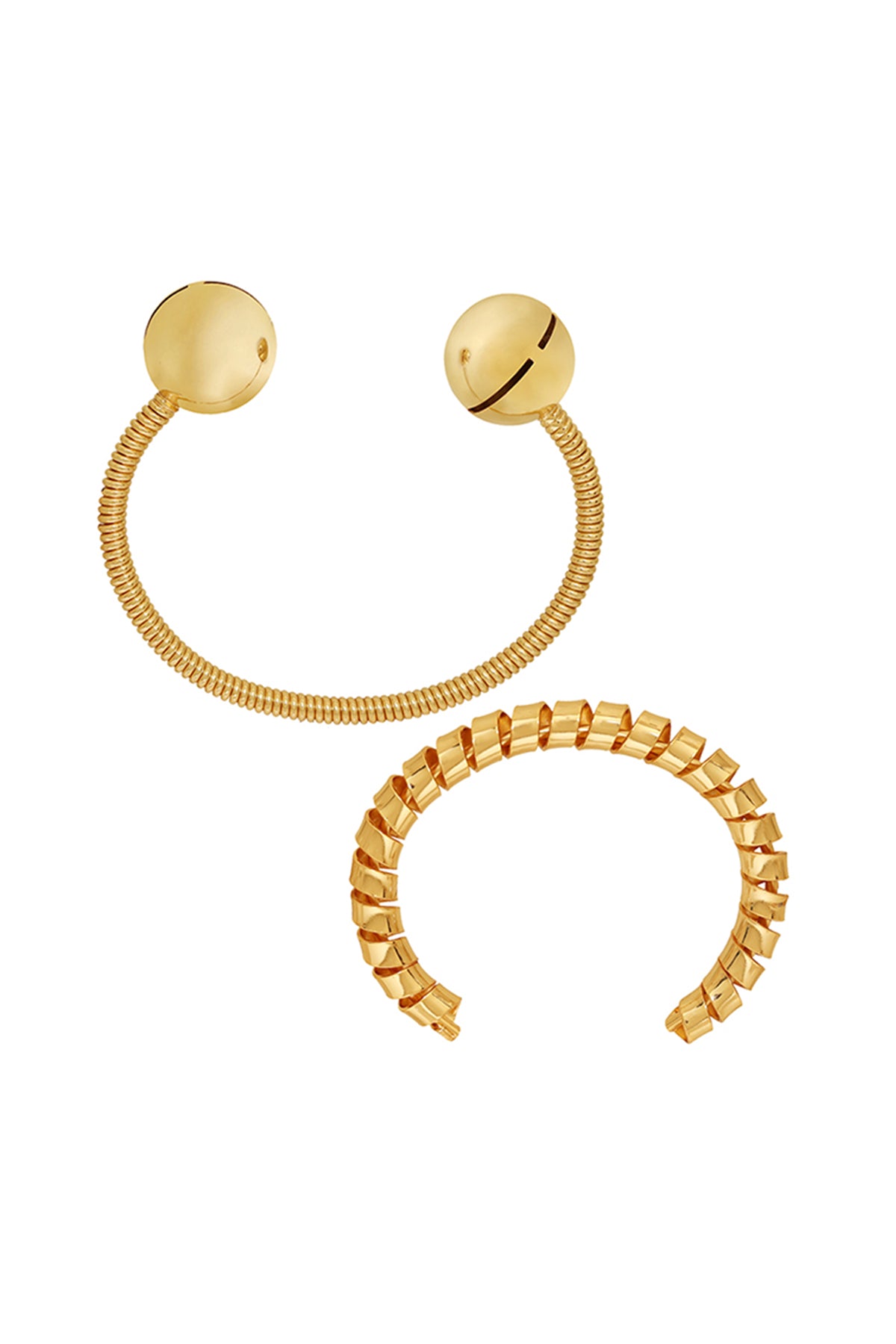 Gold Plated Brass Palm Cuff
