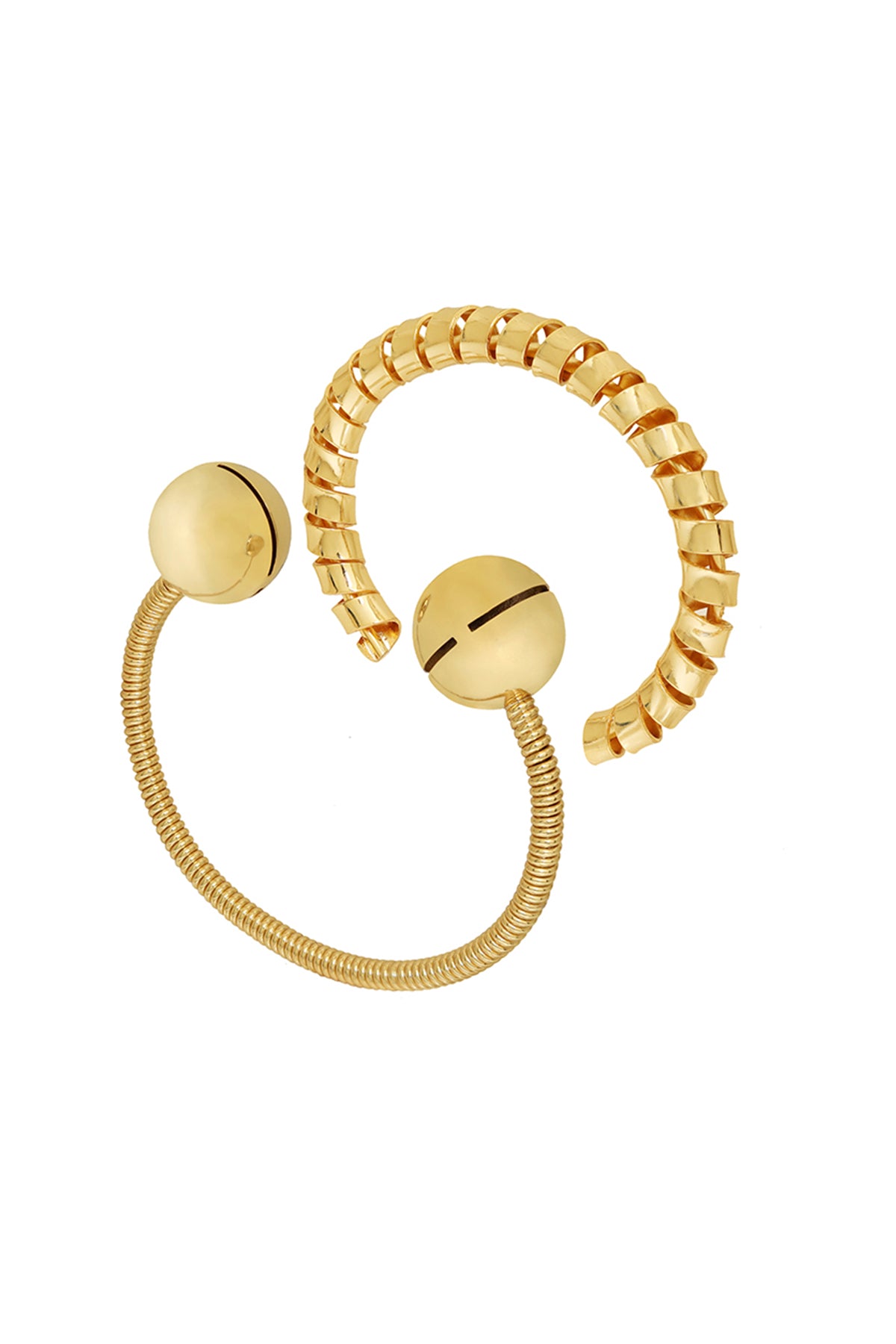 Gold Plated Brass Palm Cuff