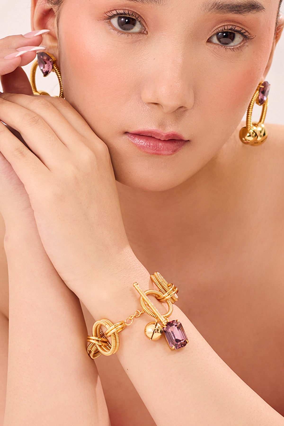 Gold Plated Crystal Bracelet