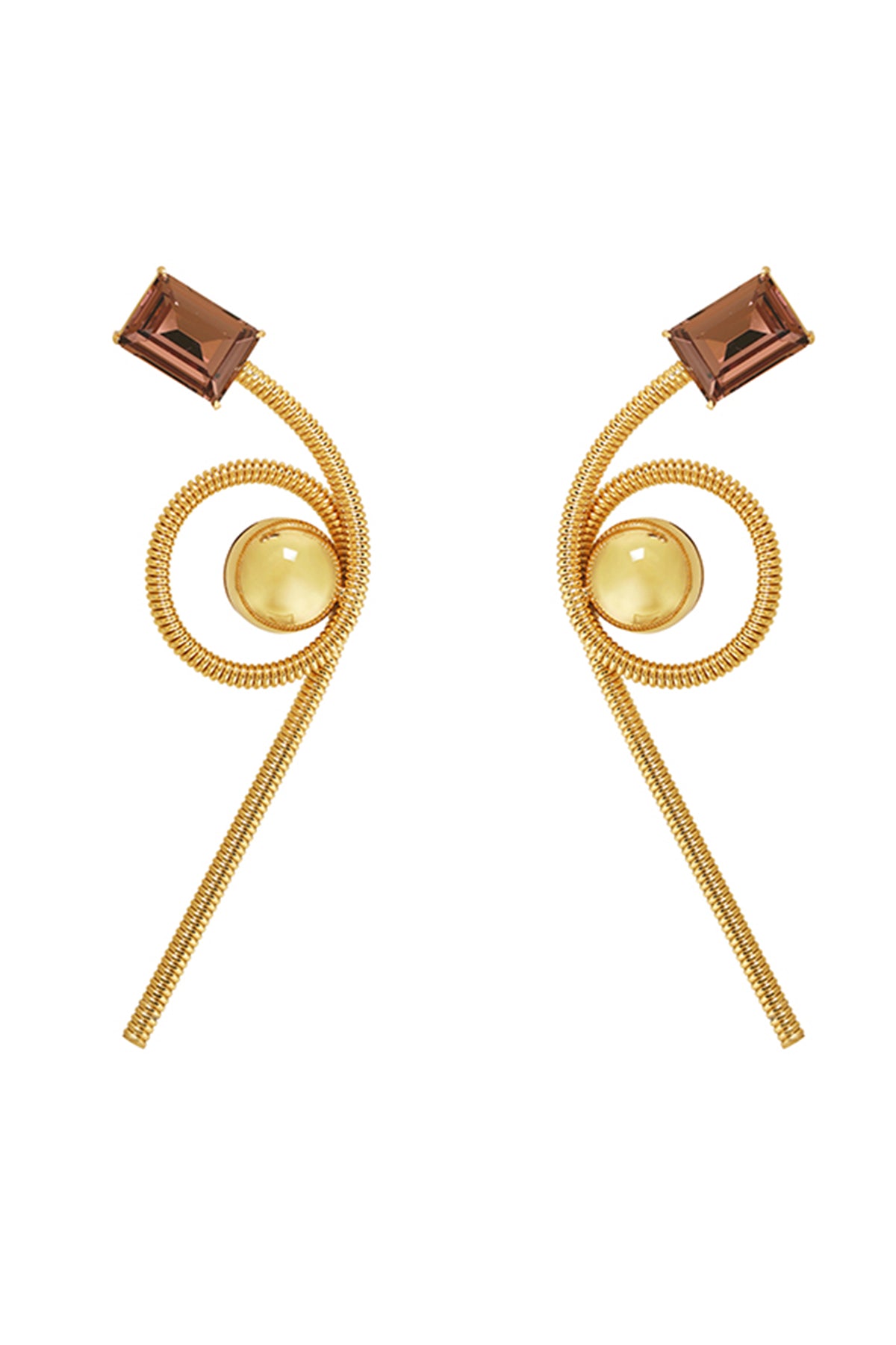 Gold Plated Crystal Danglers