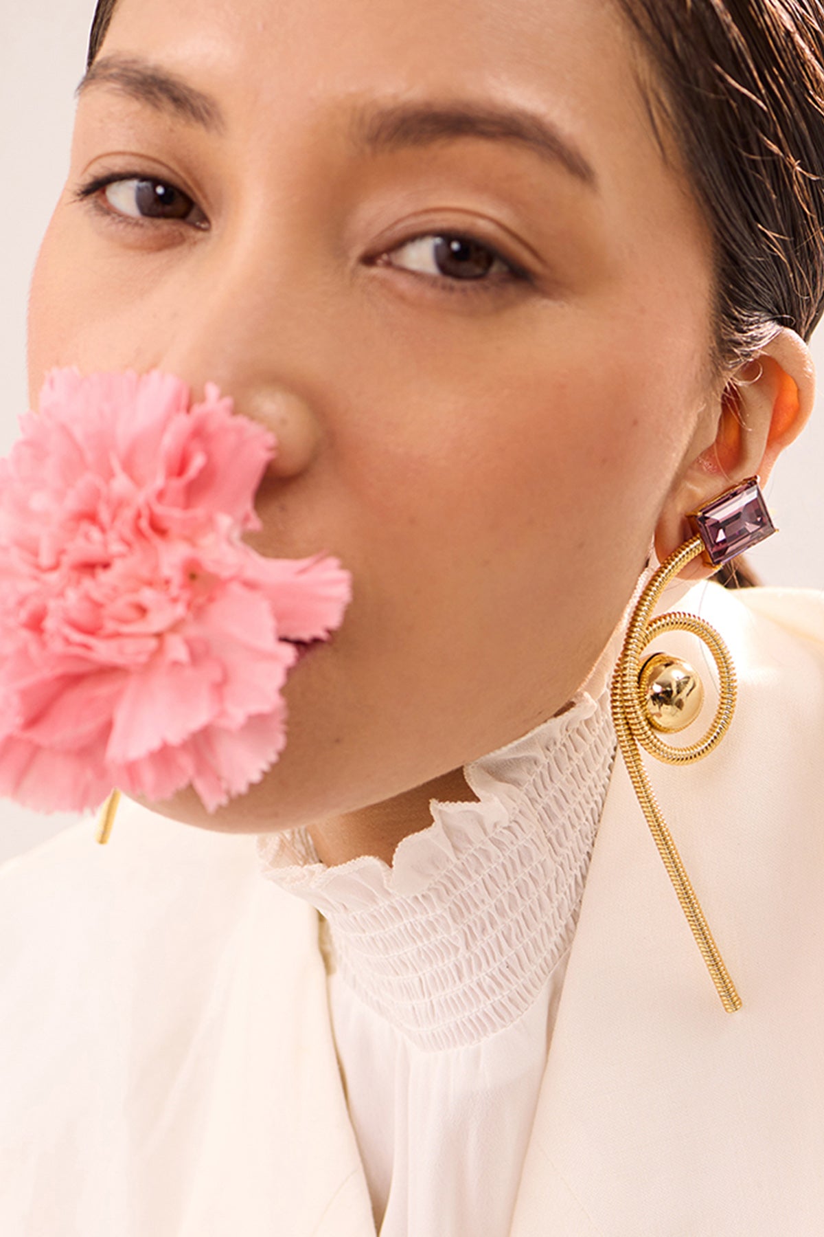 Gold Plated Crystal Danglers