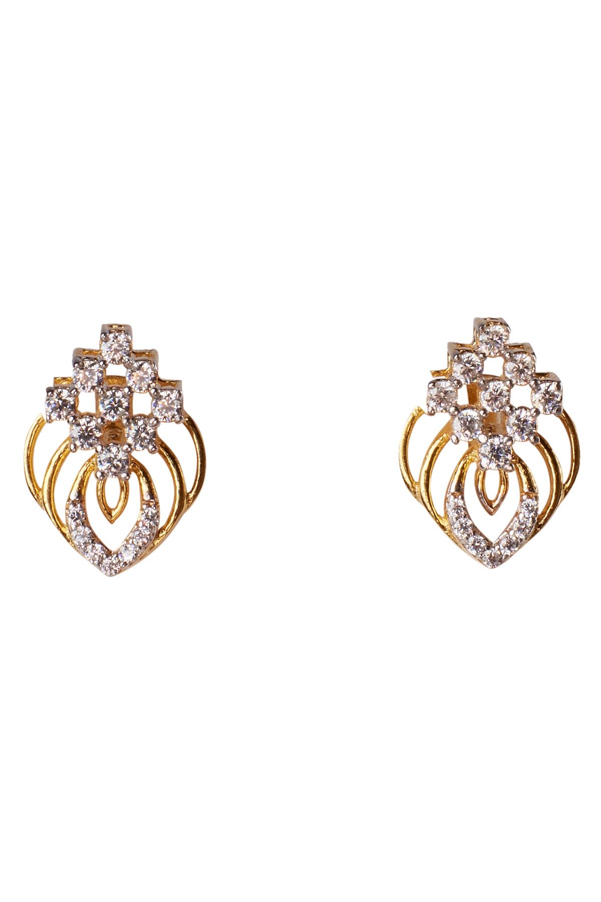 Gold Plated Embellished Studs