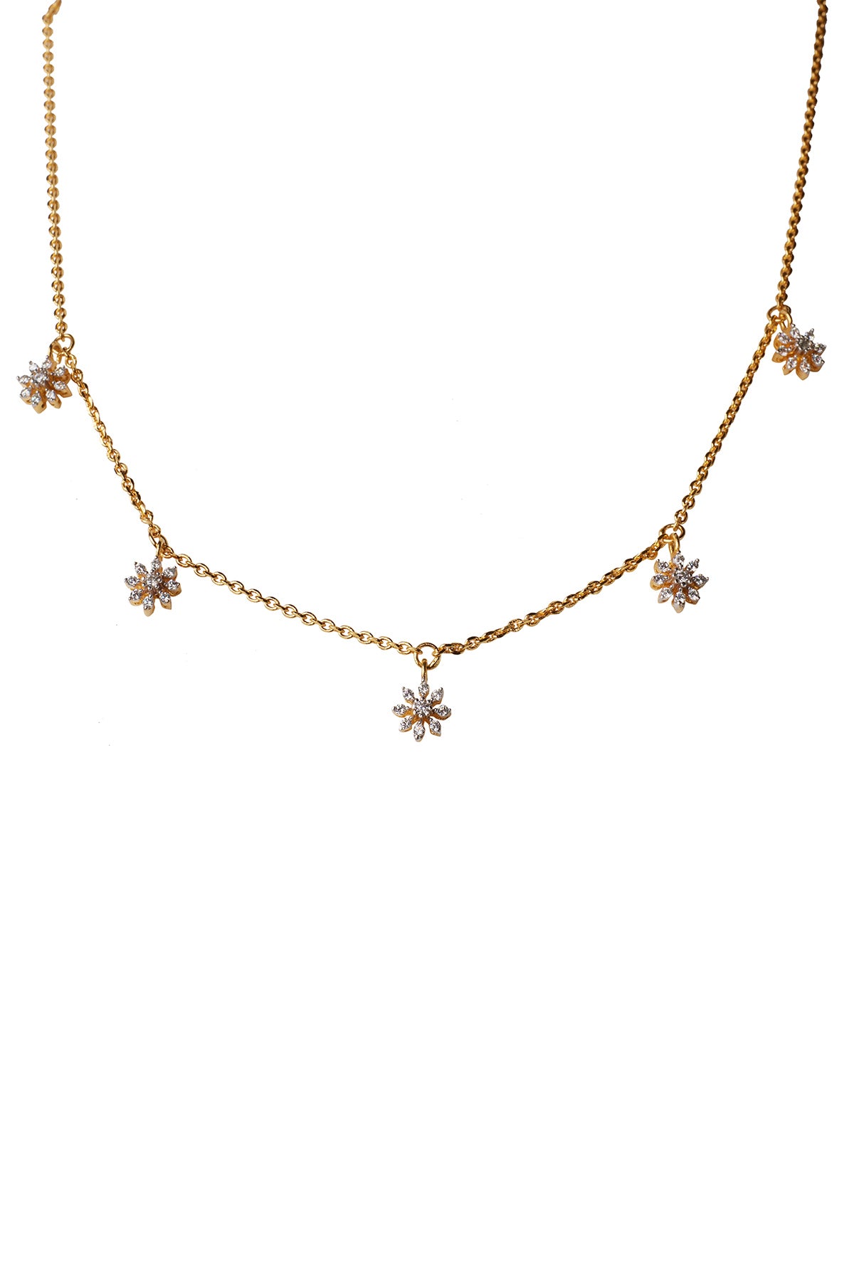 Gold Plated Floral Necklace