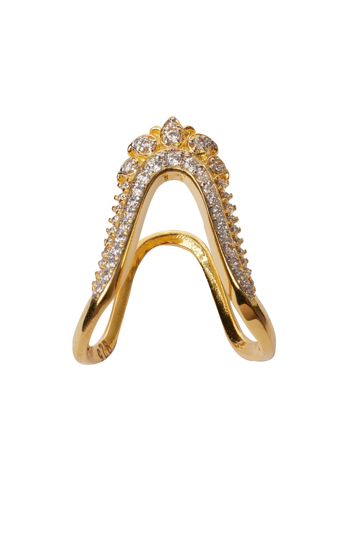 Gold Plated Padmini Vanki Ring
