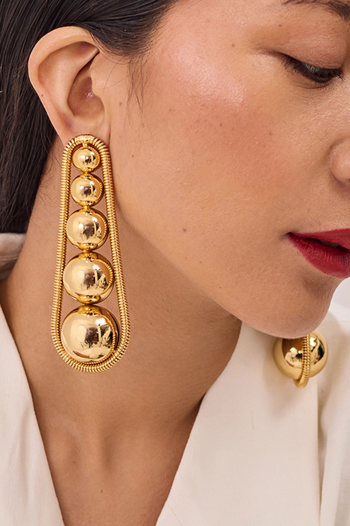 Buy Gold Plated Pearls Earrings by Ruhheite for Women online at ScrollnShops