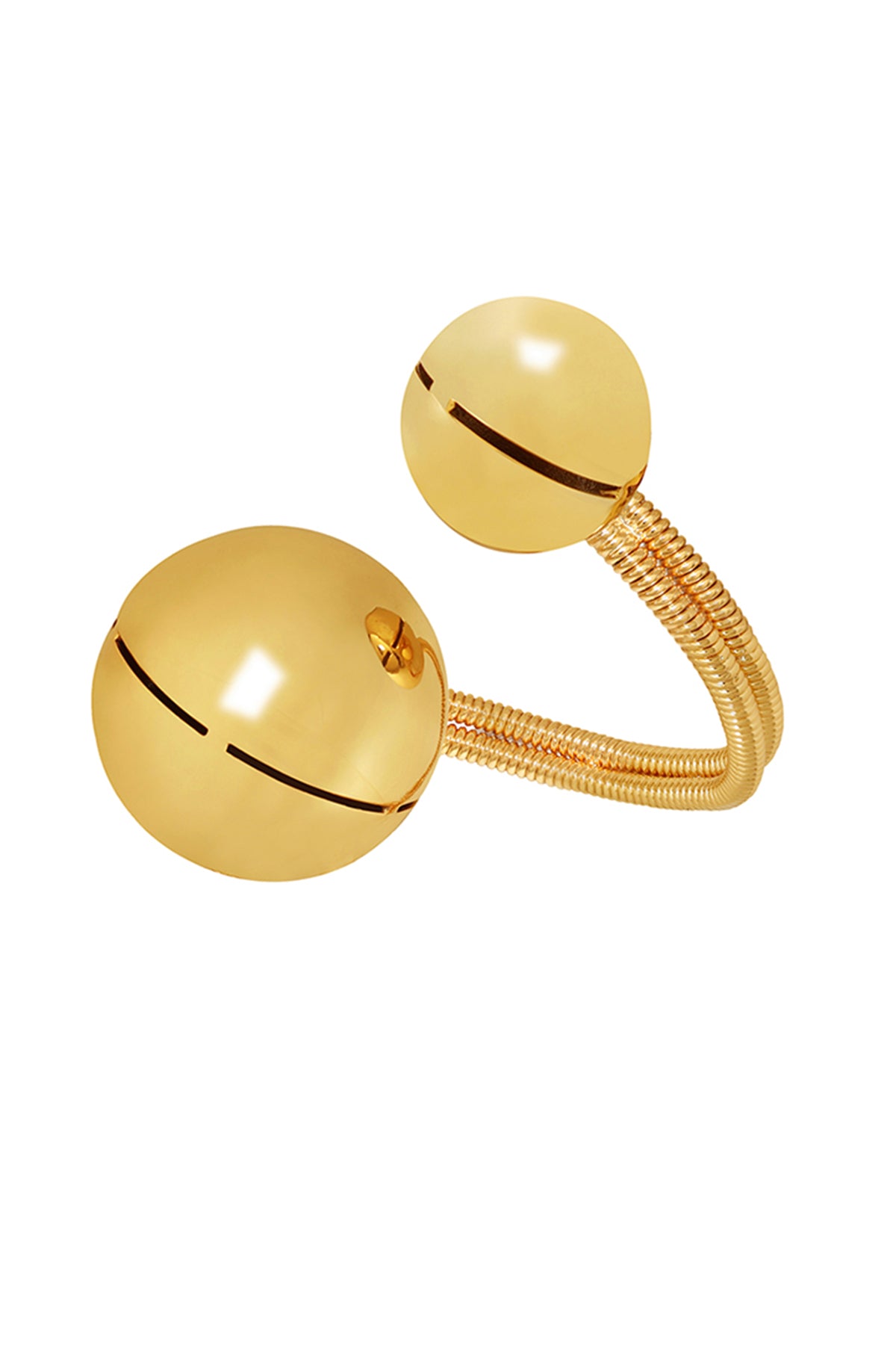 Gold Plated Pearls Palm Cuff