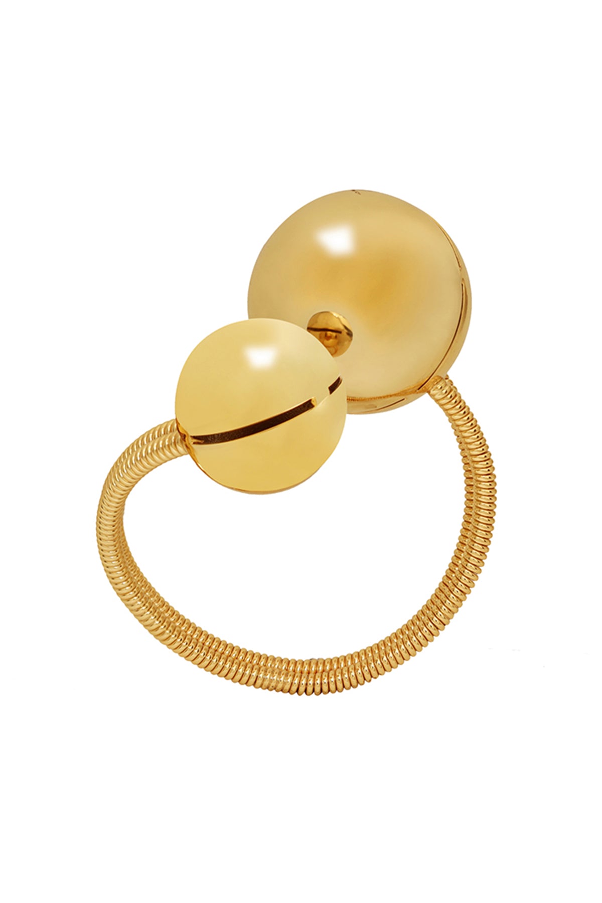 Gold Plated Pearls Palm Cuff