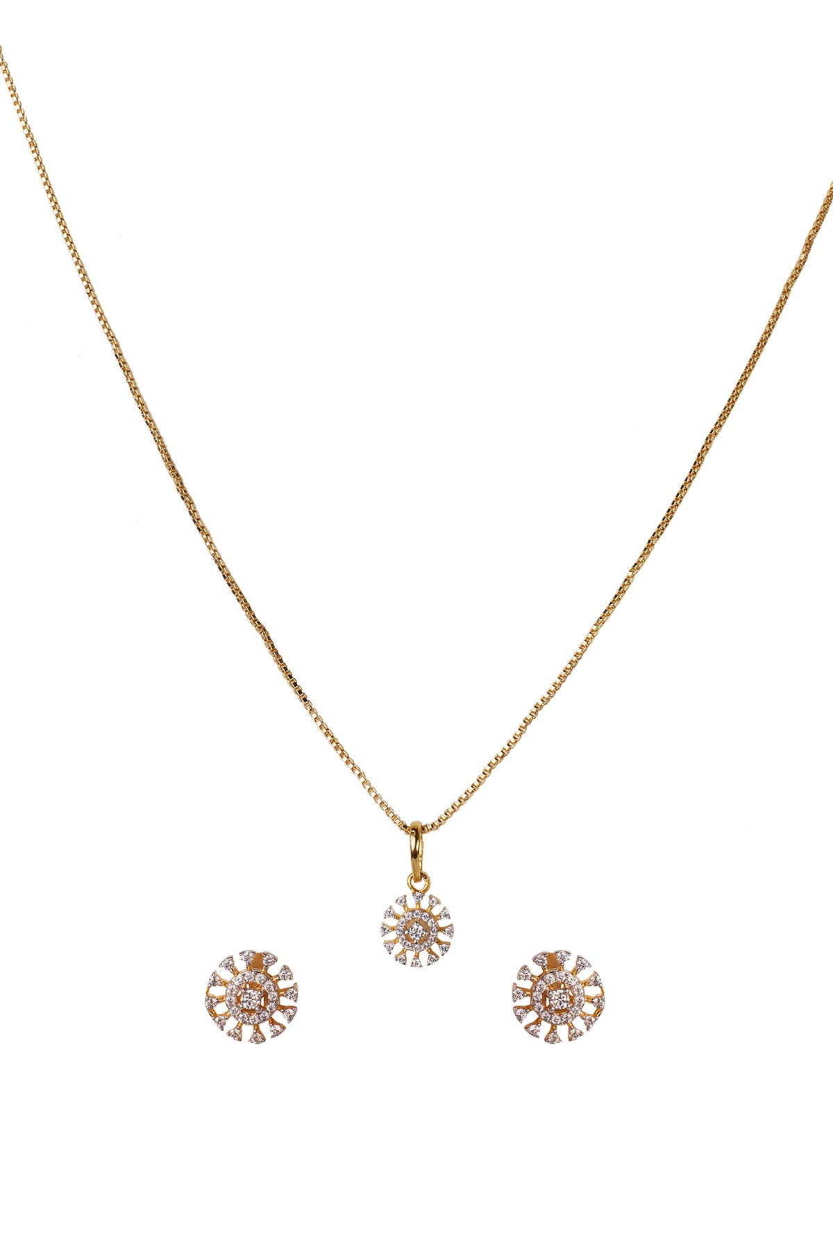Gold Plated Vasuki Pendant Set