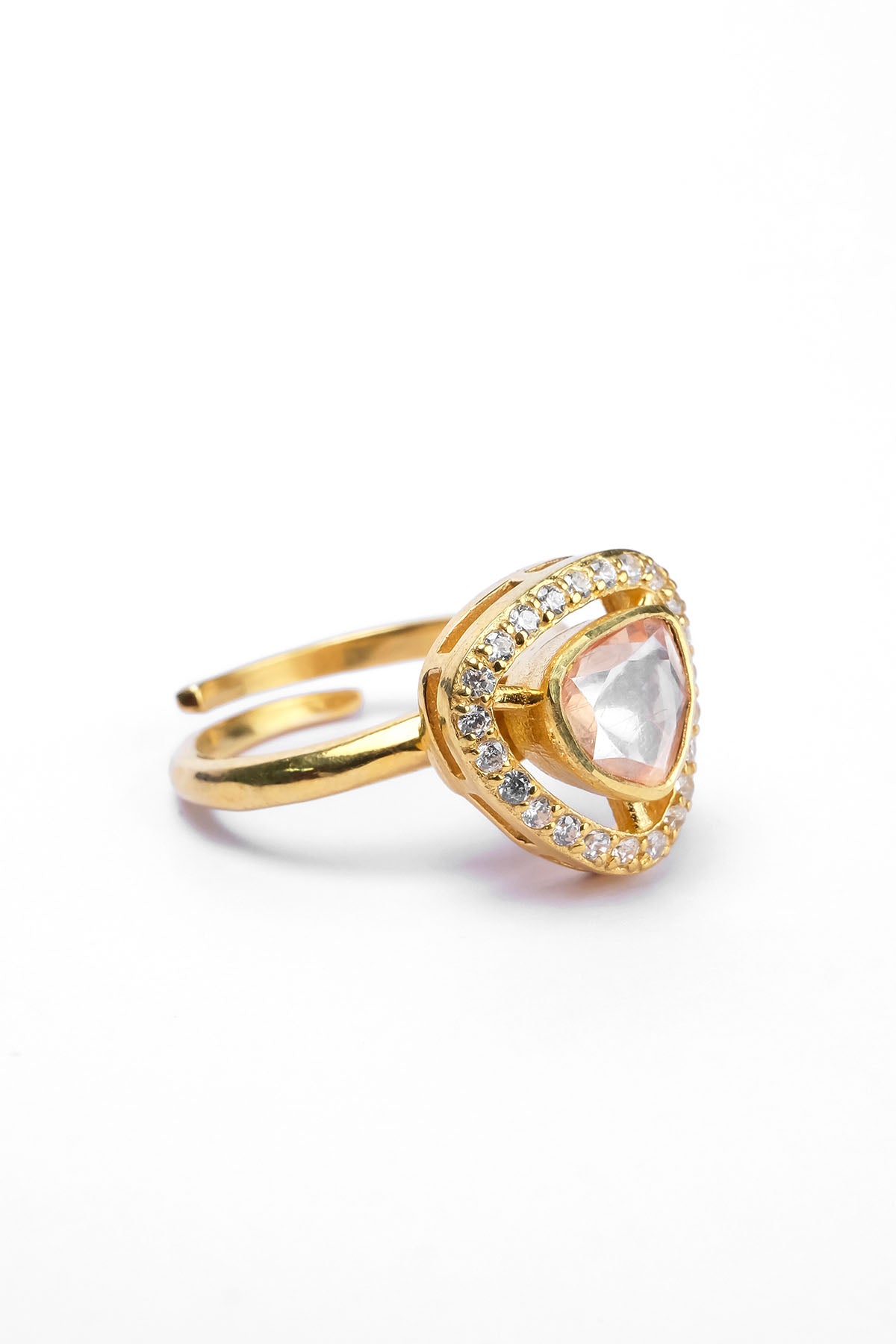 Gold Primrose Embellished Ring