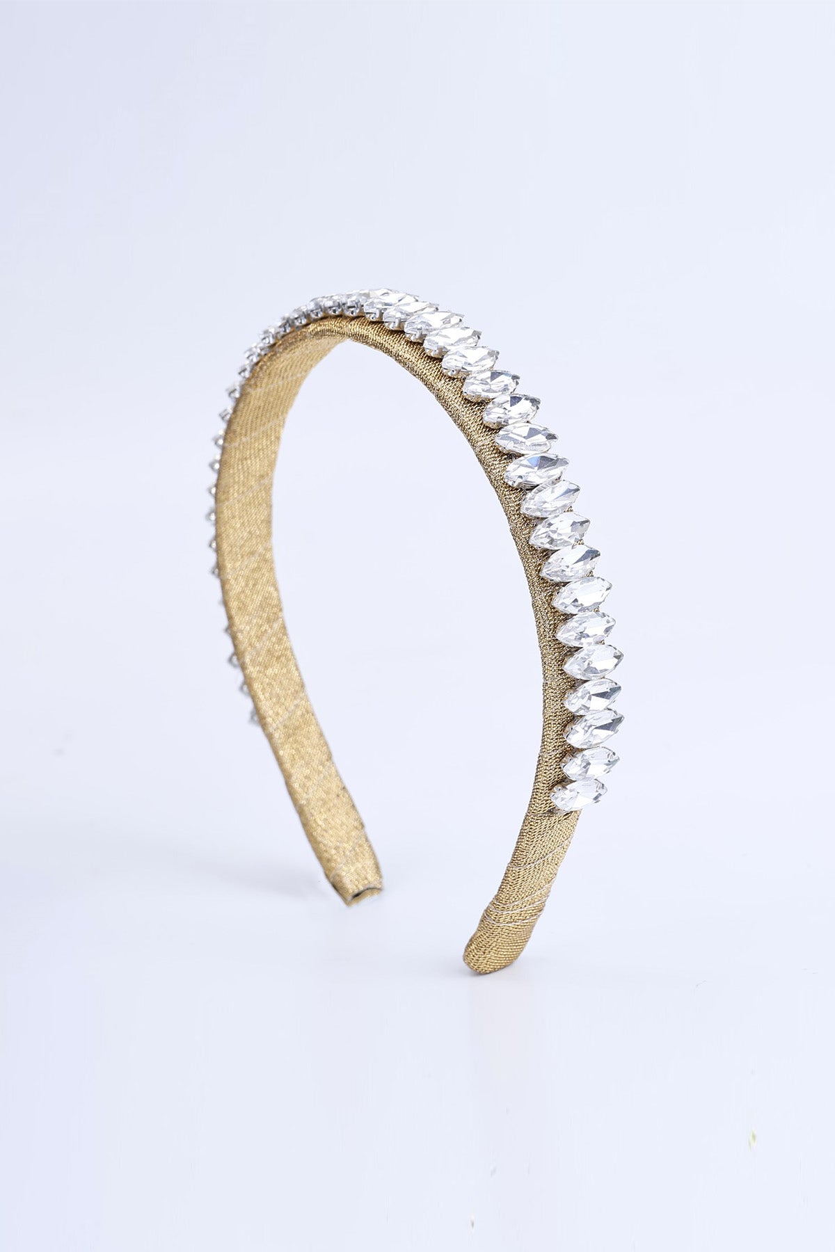 Gold Rhinestone Work Hairband