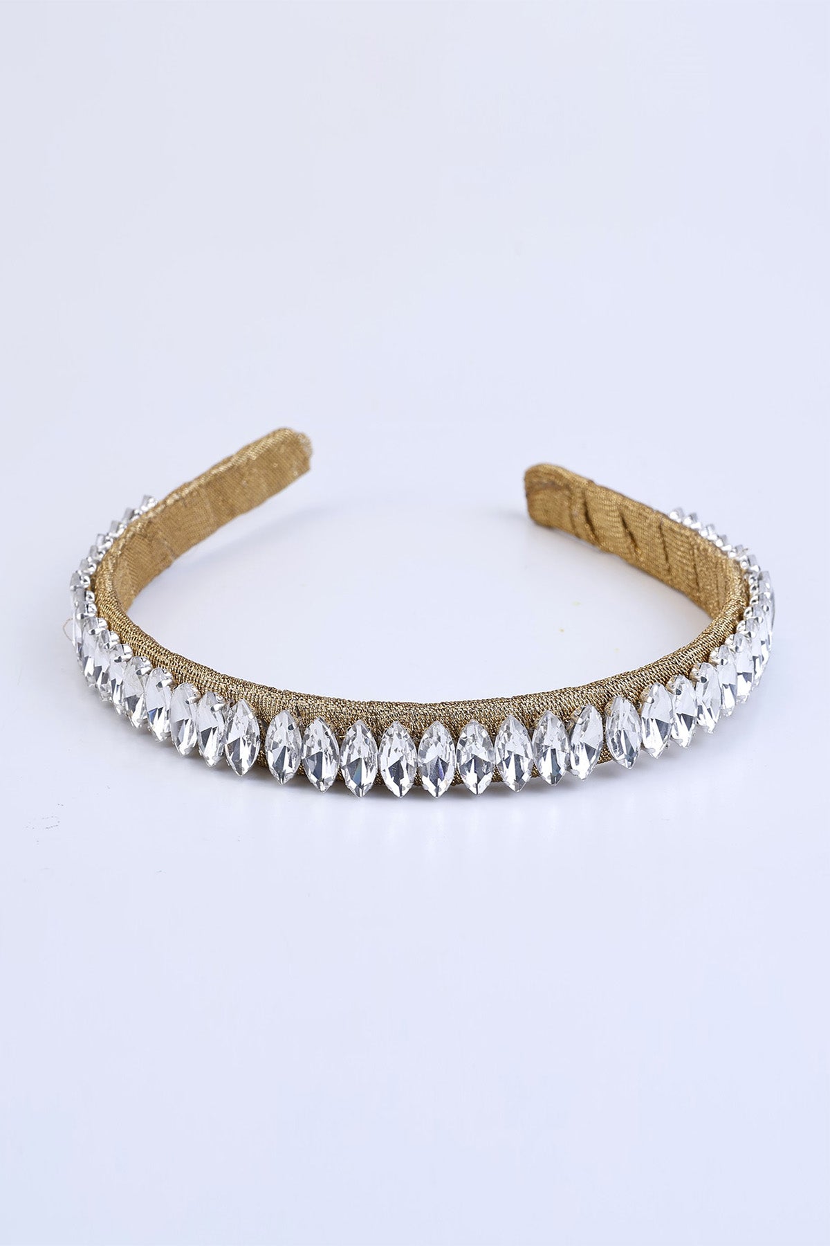 Buy Gold Rhinestone Work Hairband by Choko for women online at ScrollnShops