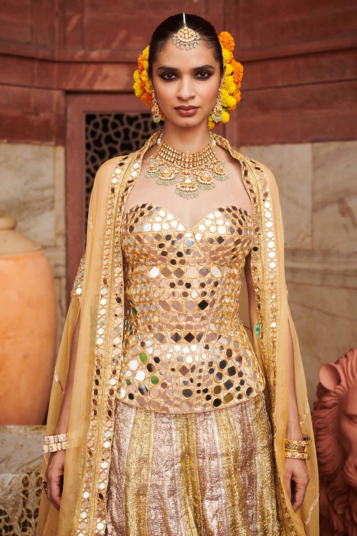 Gold & Silver Lampi Lehenga Set