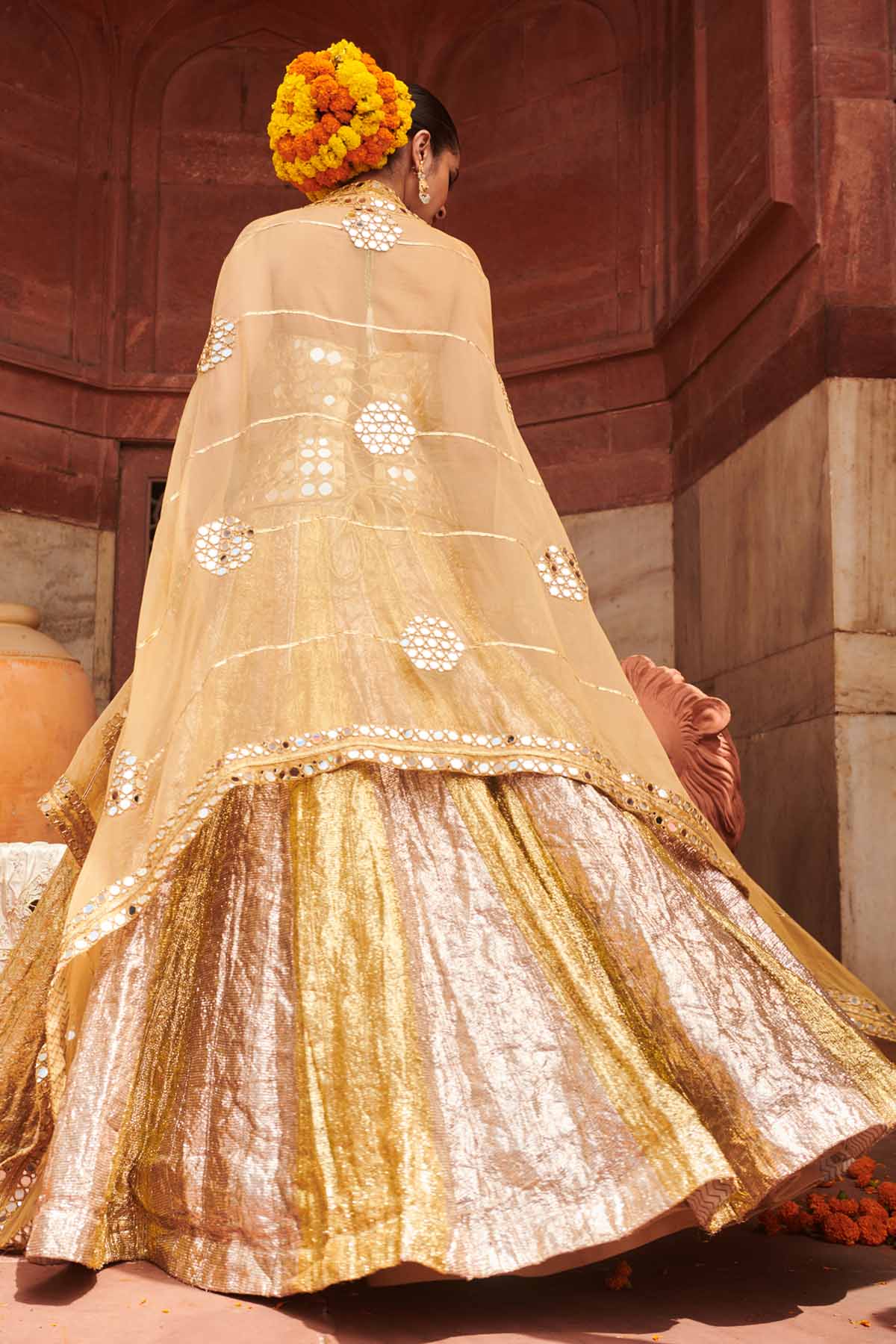 Gold & Silver Lampi Lehenga Set