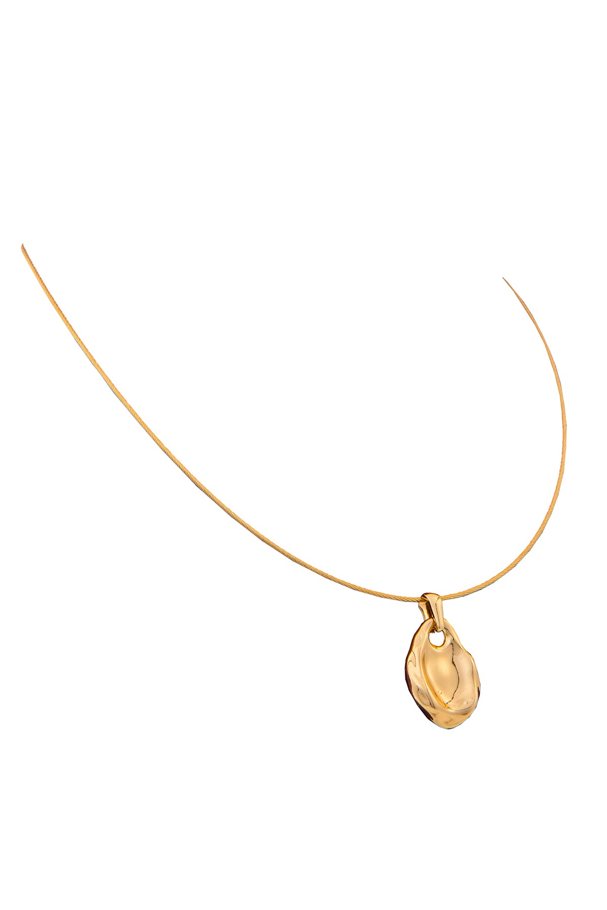 Gold Stone Drop Pendant Set