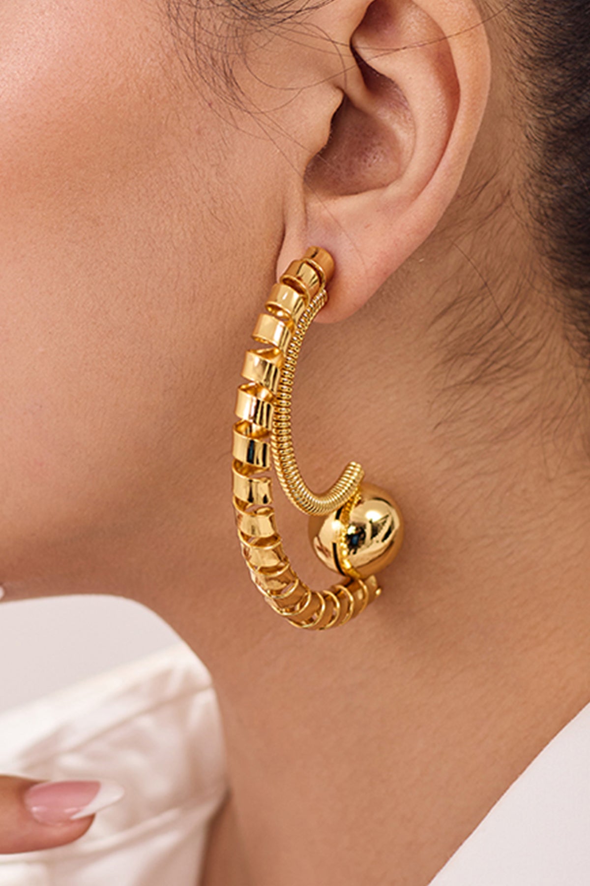 Gold Swarovski Crystal Danglers