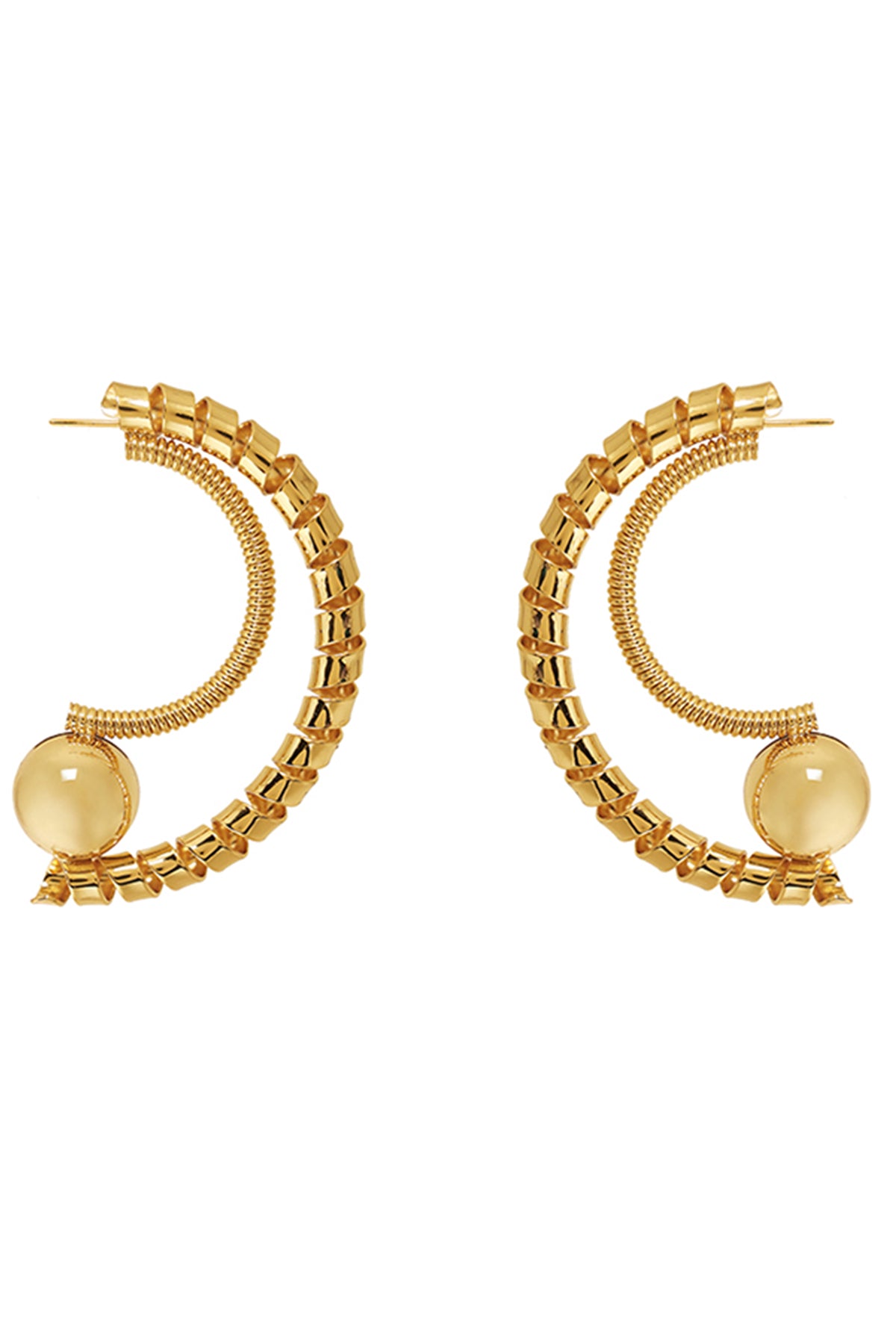 Gold Swarovski Crystal Danglers