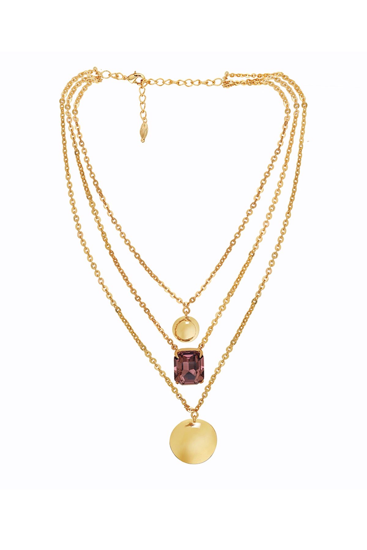 Gold Swarovski Crystal Necklace
