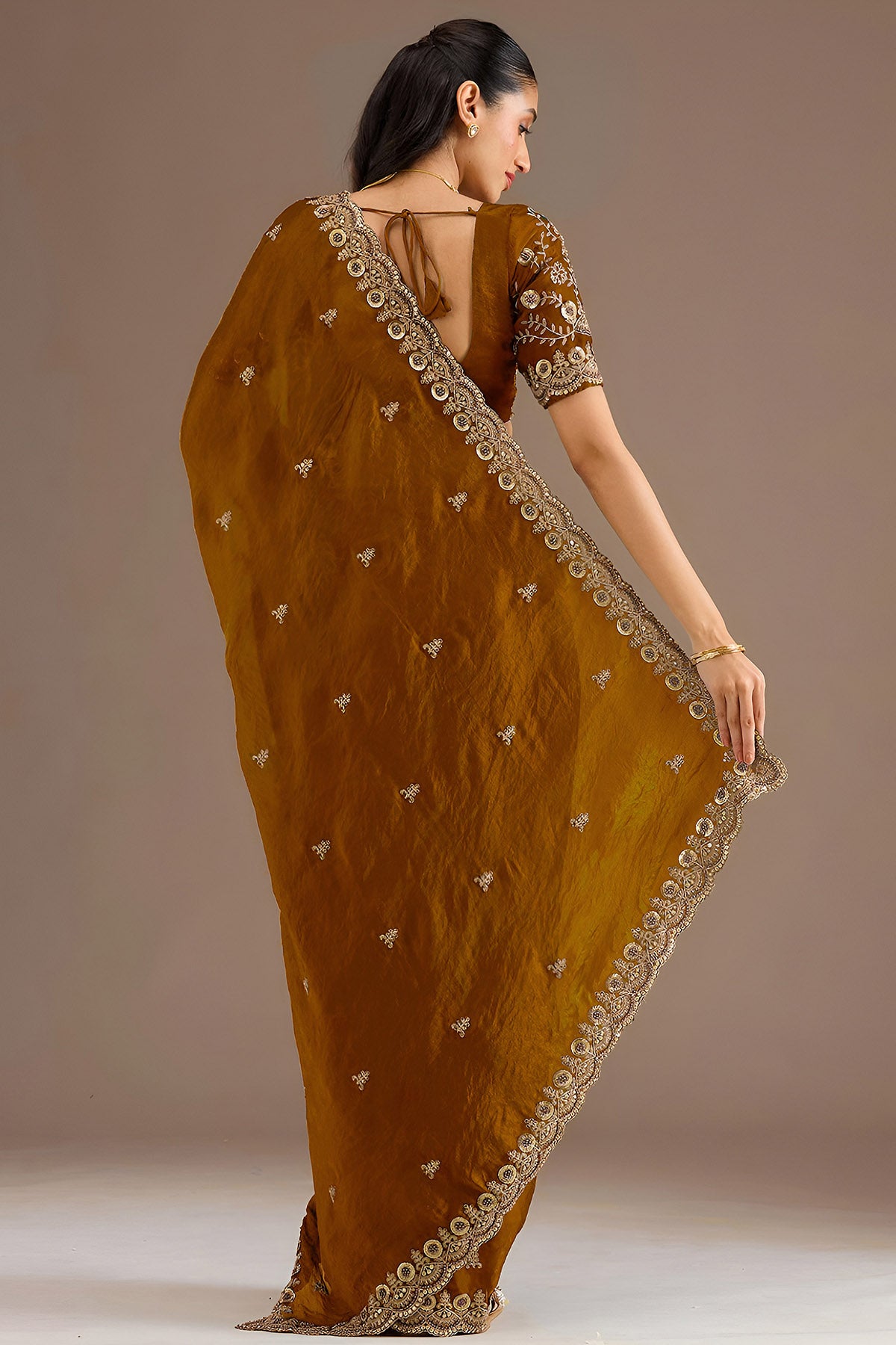 Gold Tissue Dori & Zari Saree