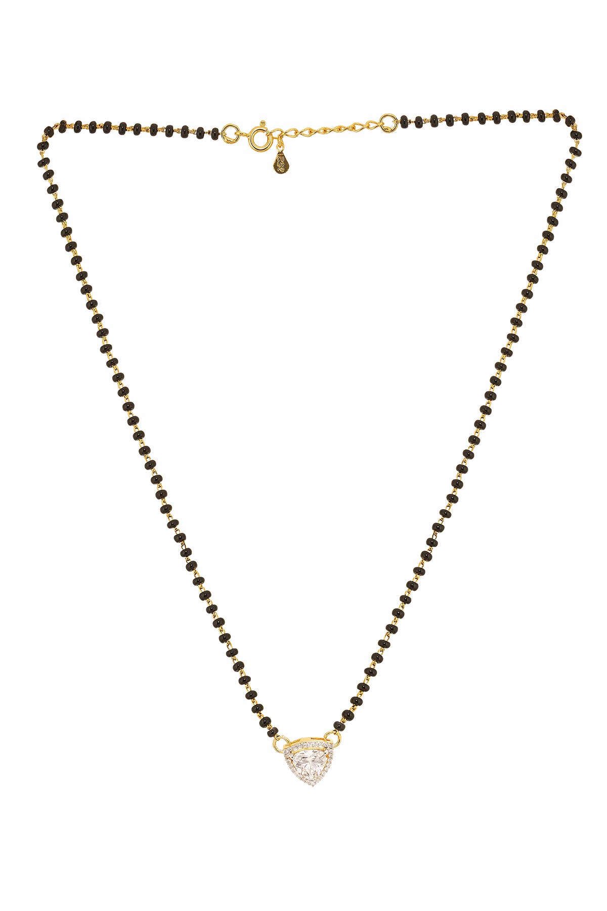 Gold Trikoni Shape Mangalsutra