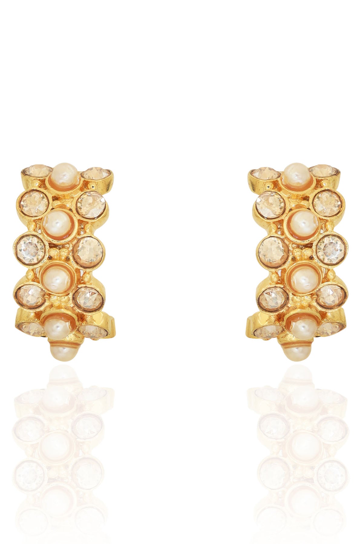 Golden Small Bali Earrings