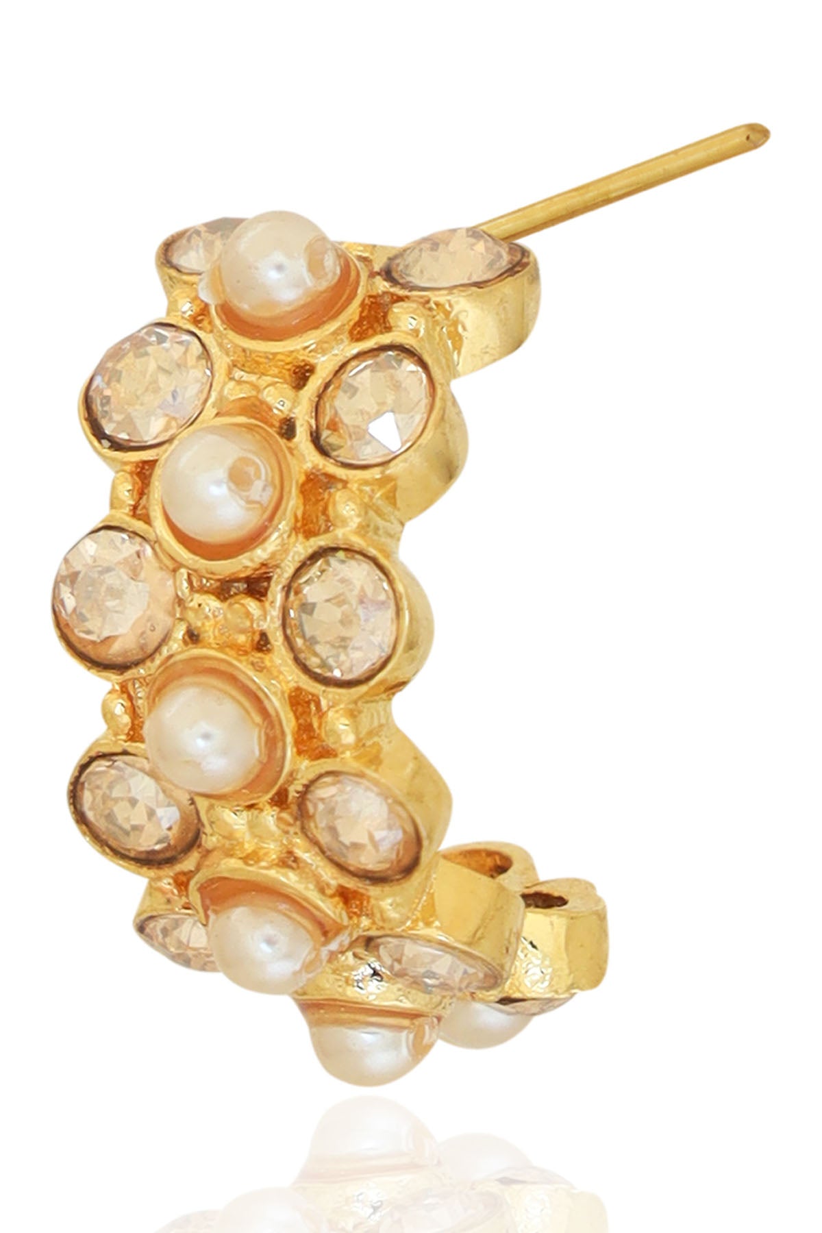 Golden Small Bali Earrings