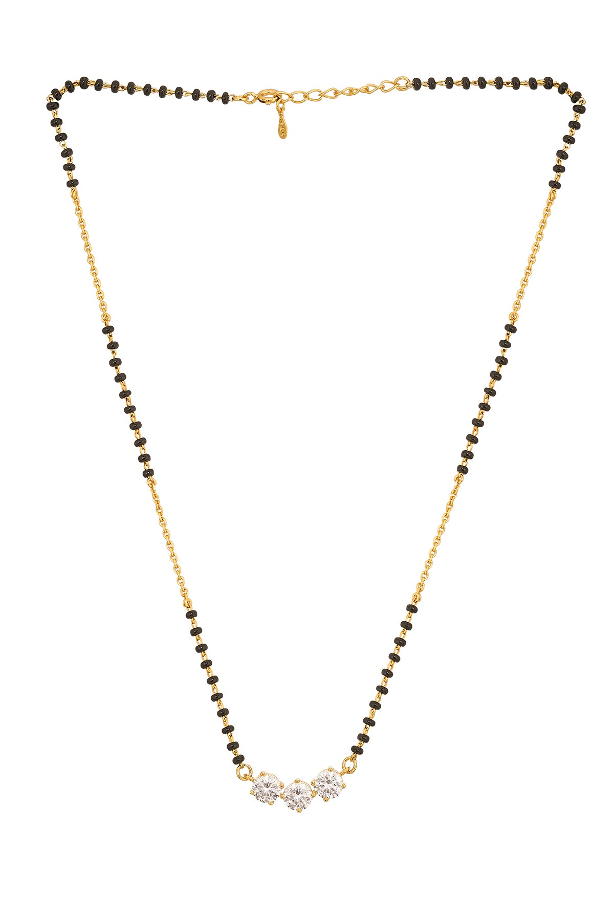 Golden 3 Diamond Mangalsutra