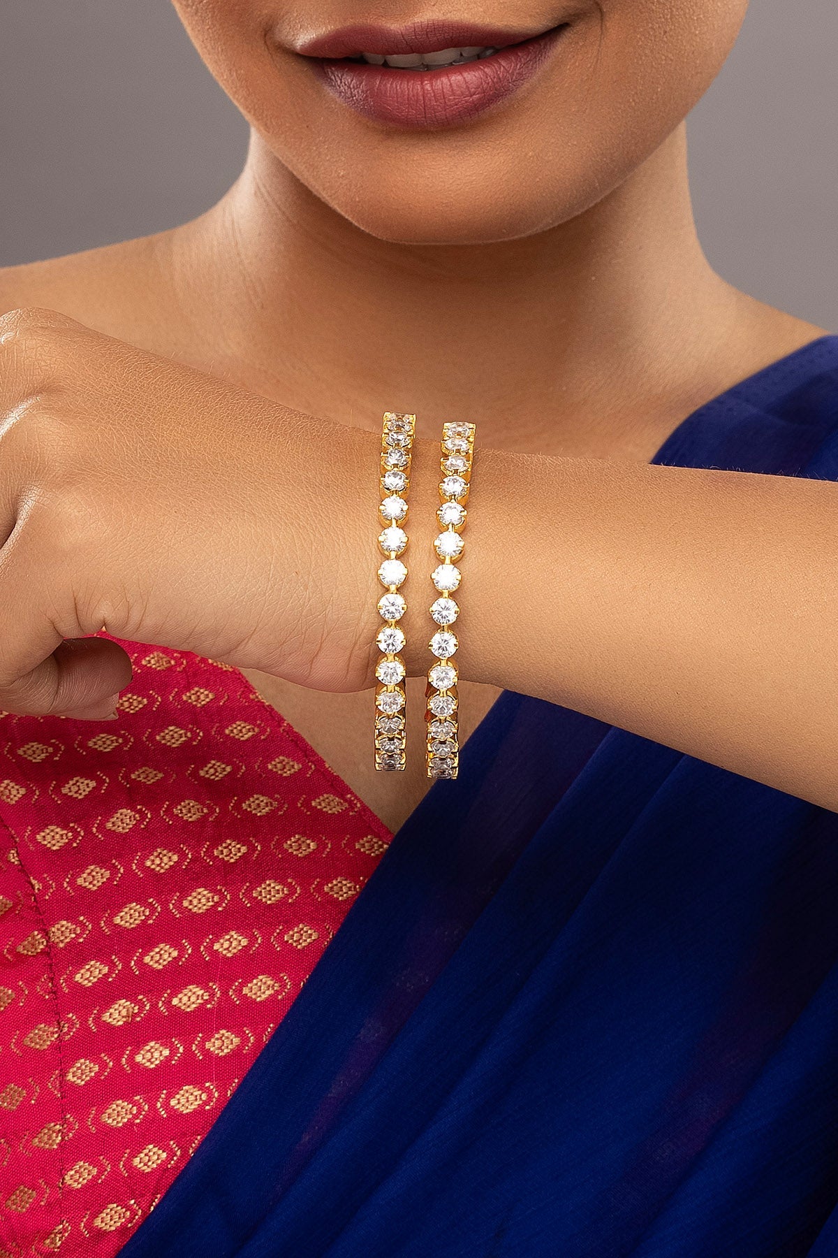 Buy Golden 50 Pointer Bangle Set for women by Sica online available at scrollnshops