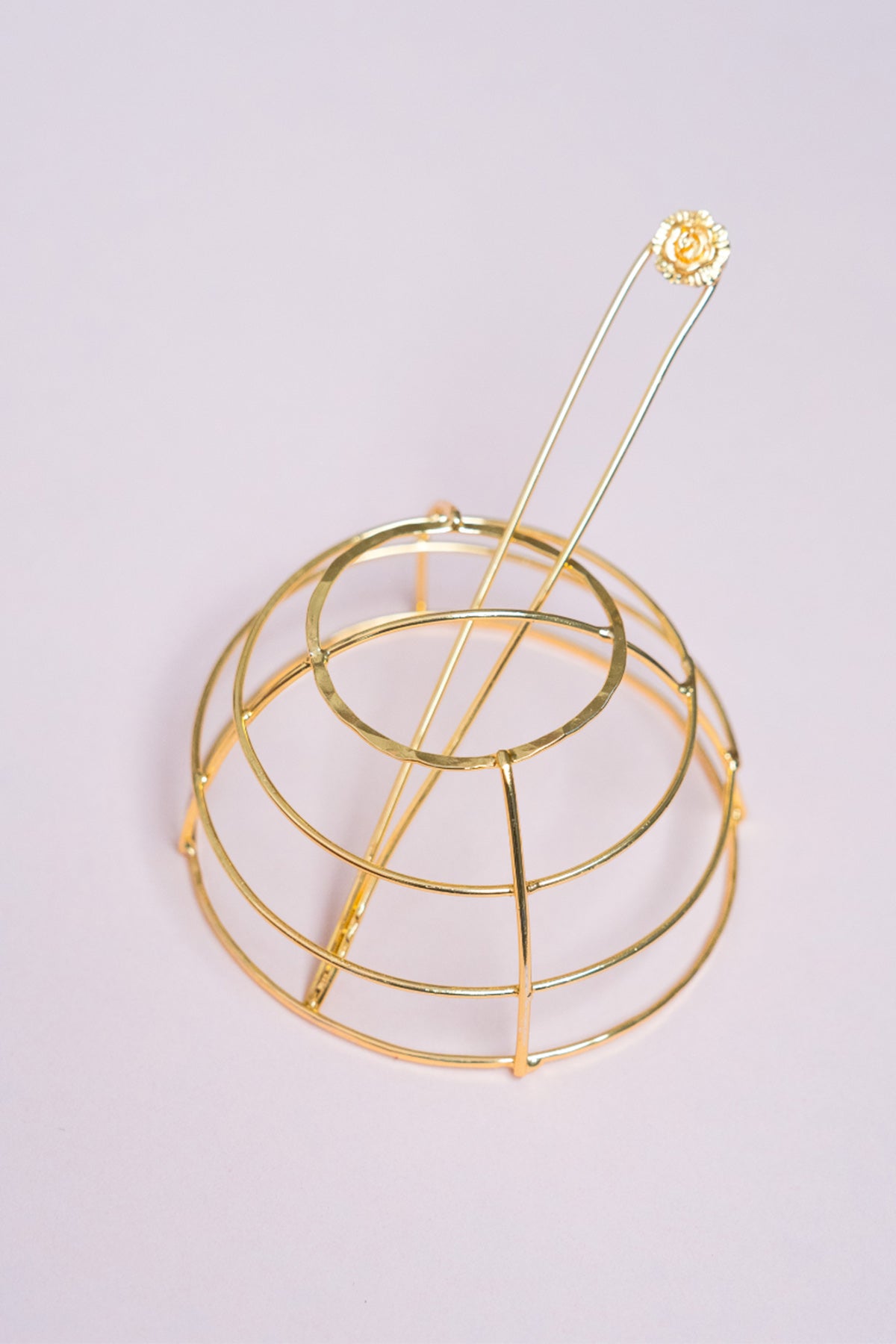 Buy Golden Brass Shimmer Hair Clip for women by Ethnic Andaz online available at scrollnshops