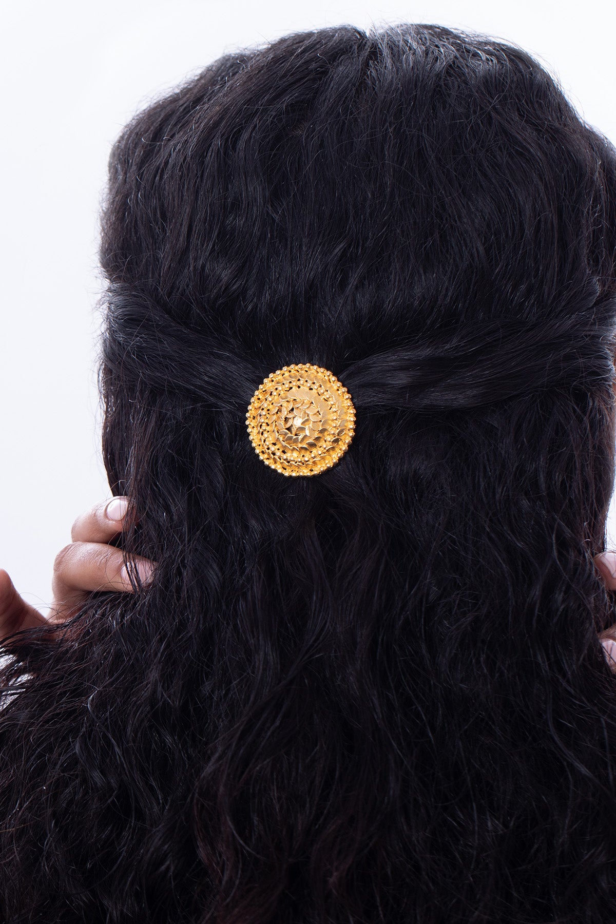 Golden Brass Vintage Hair Clip