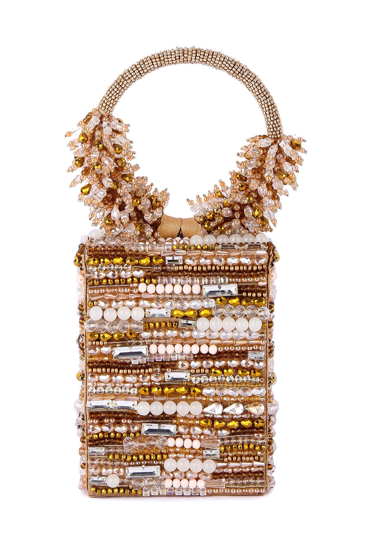 Buy Golden Detachable Sling Clutch for women by the Purple sack online available at scrollnshops