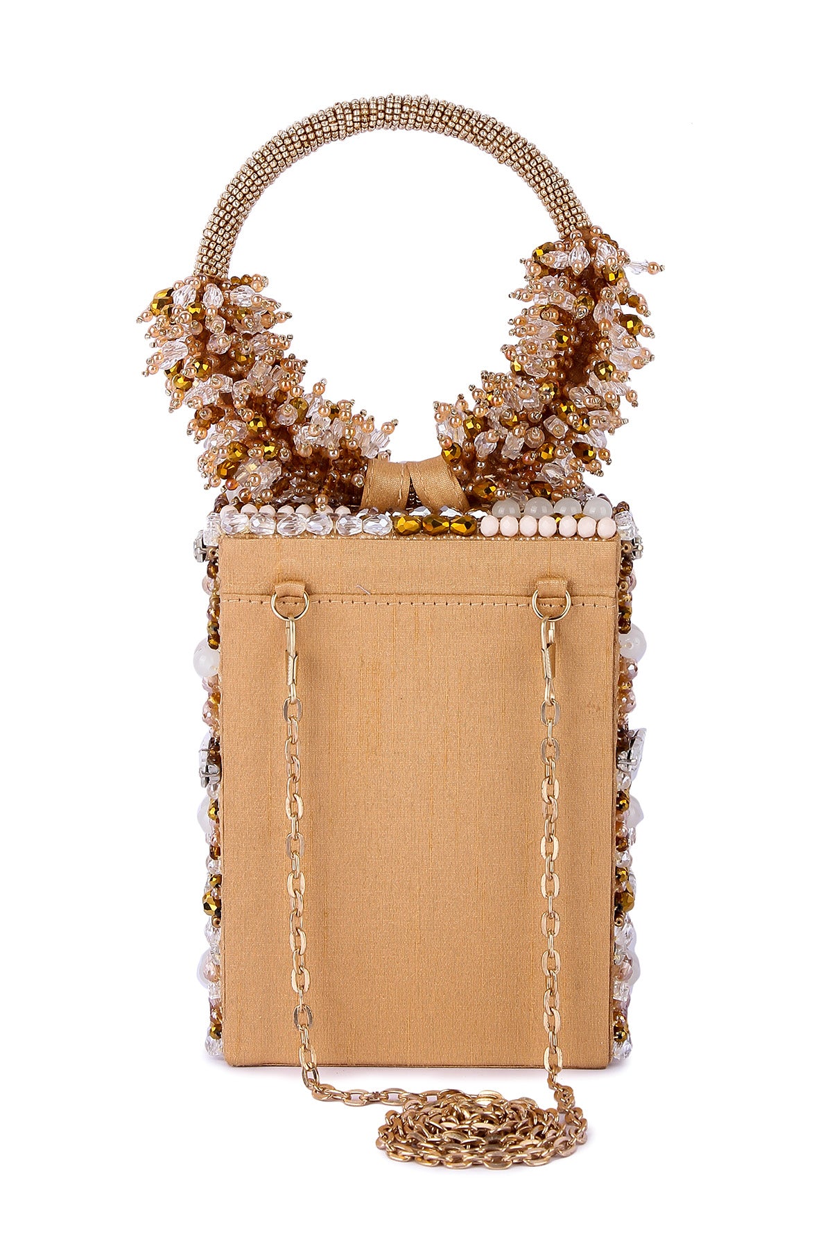 Golden Detachable Sling Clutch