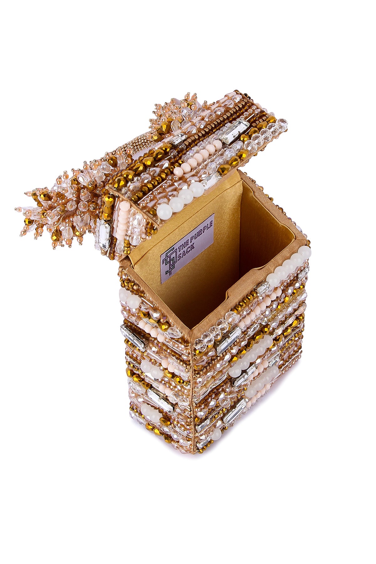 Golden Detachable Sling Clutch