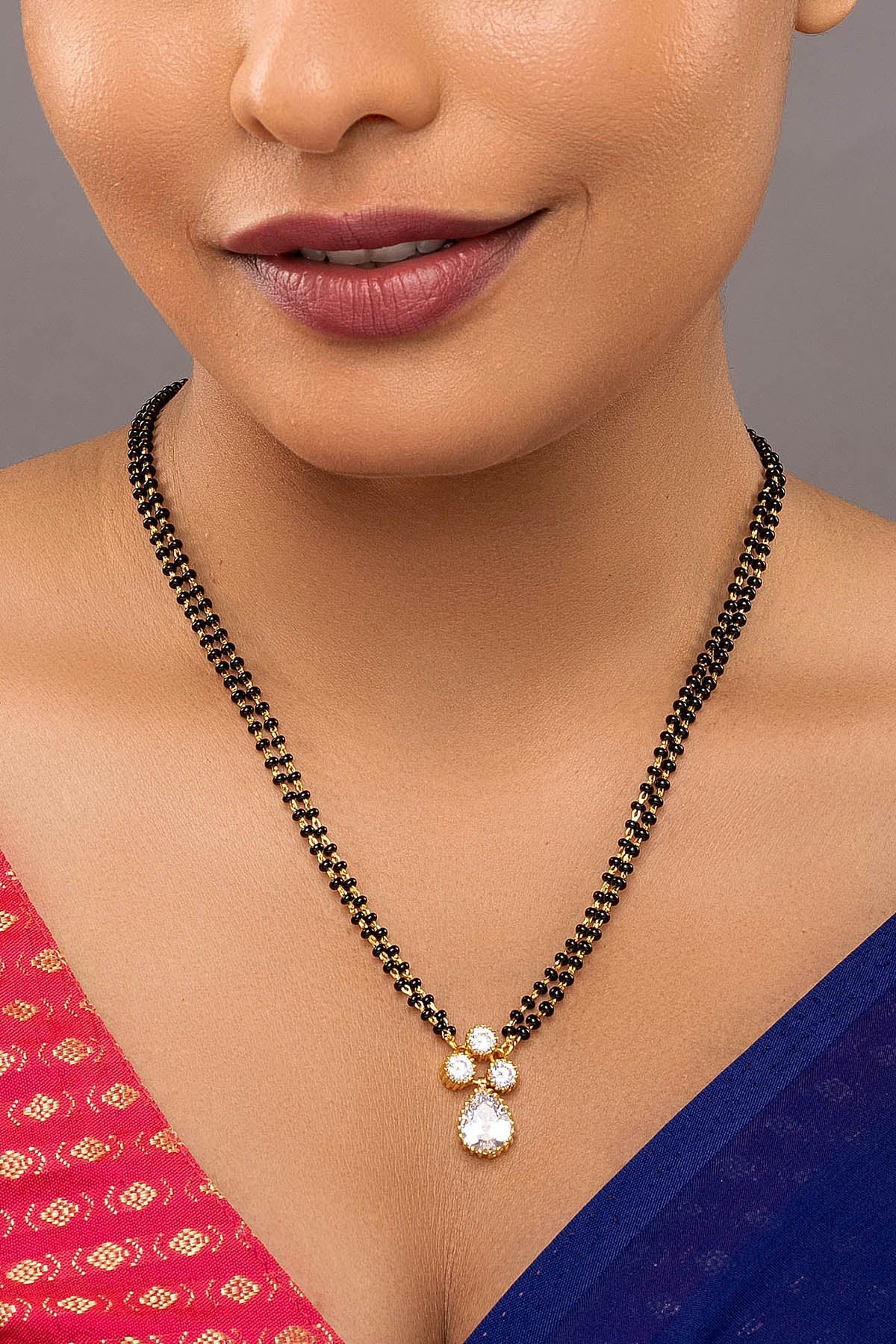 Buy Golden Double Line Mangalsutra for women by Sica online available at scrollnshops