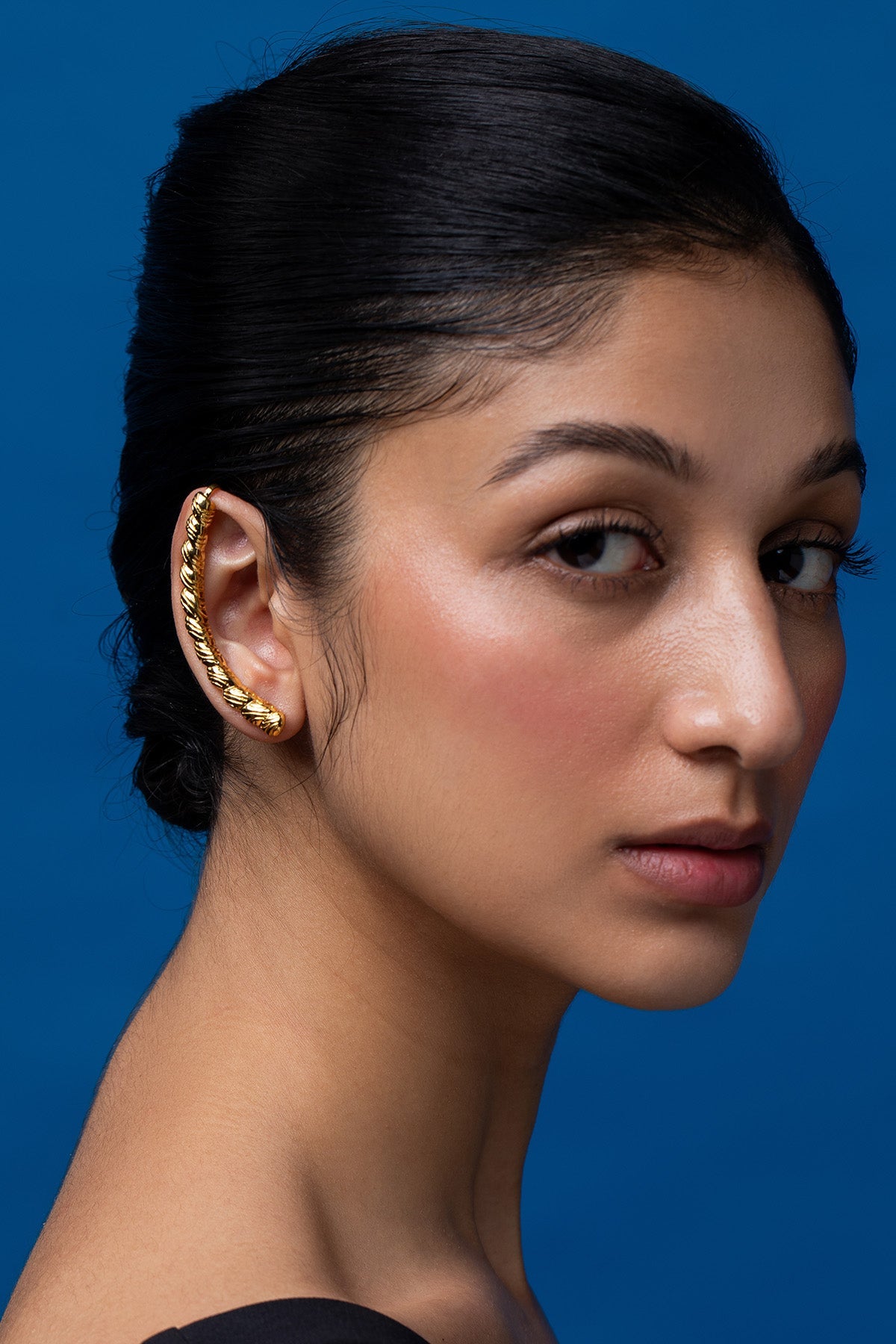 Buy Golden Leafs Tendril Earring for women by Ethnic Andaz online available at scrollnshops