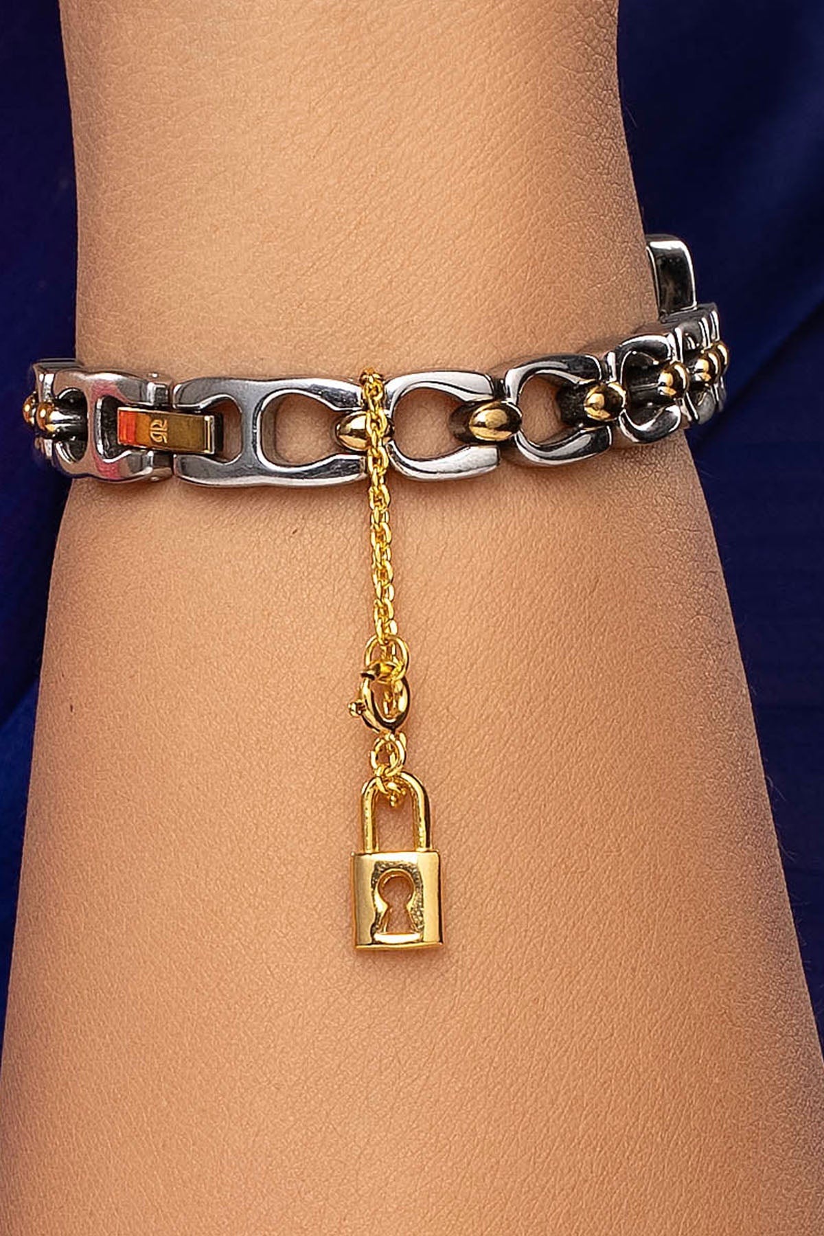 Buy Golden Lock Style Watch Charm for women by Sica online available at scrollnshops