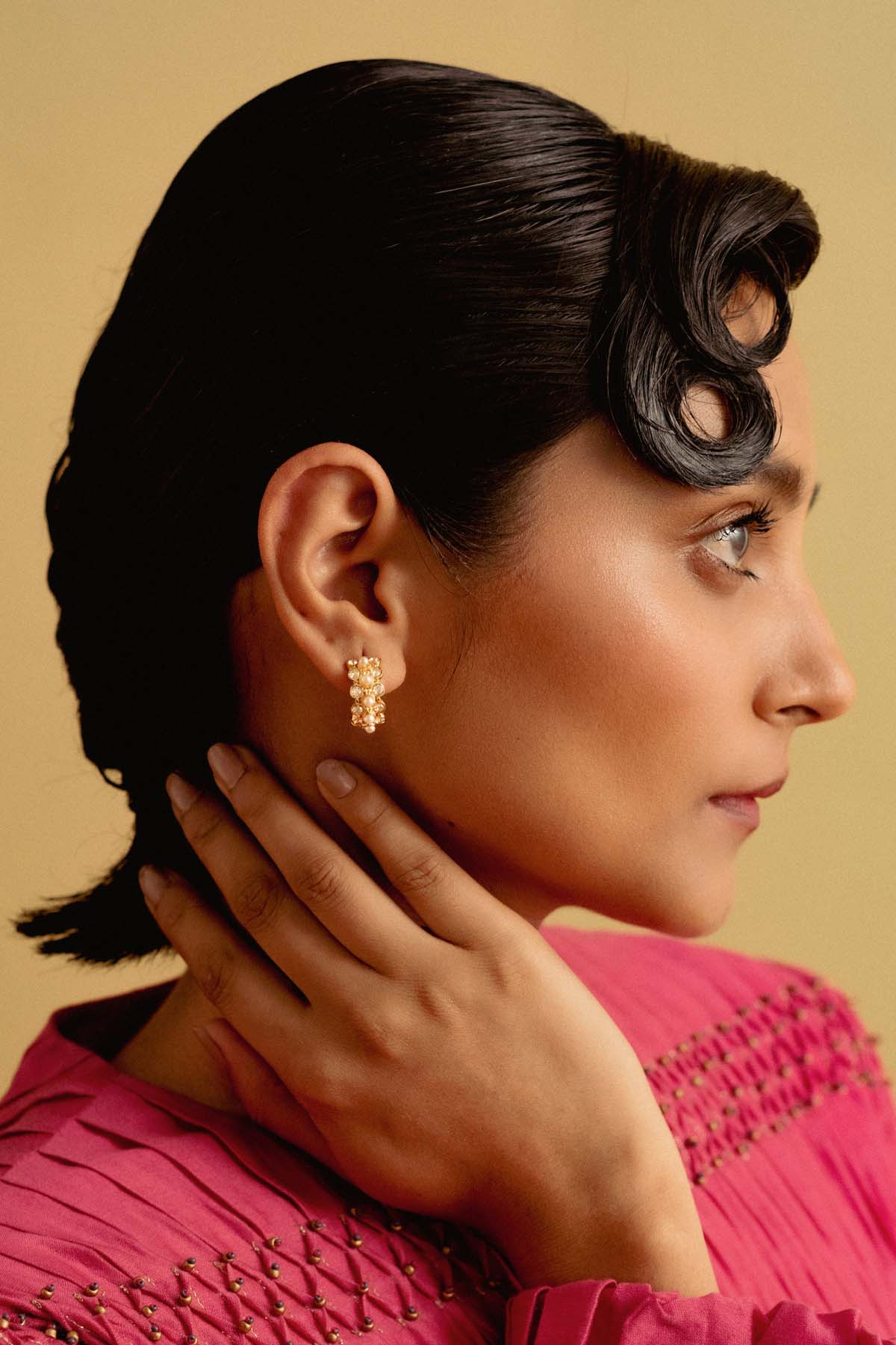 Buy Golden Small Bali Earrings For Women Online at ScrollnShops