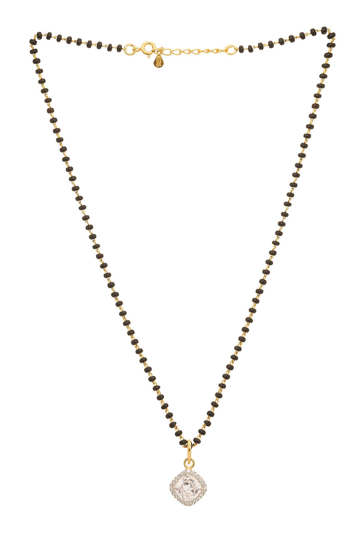 Golden Square Cut Mangalsutra