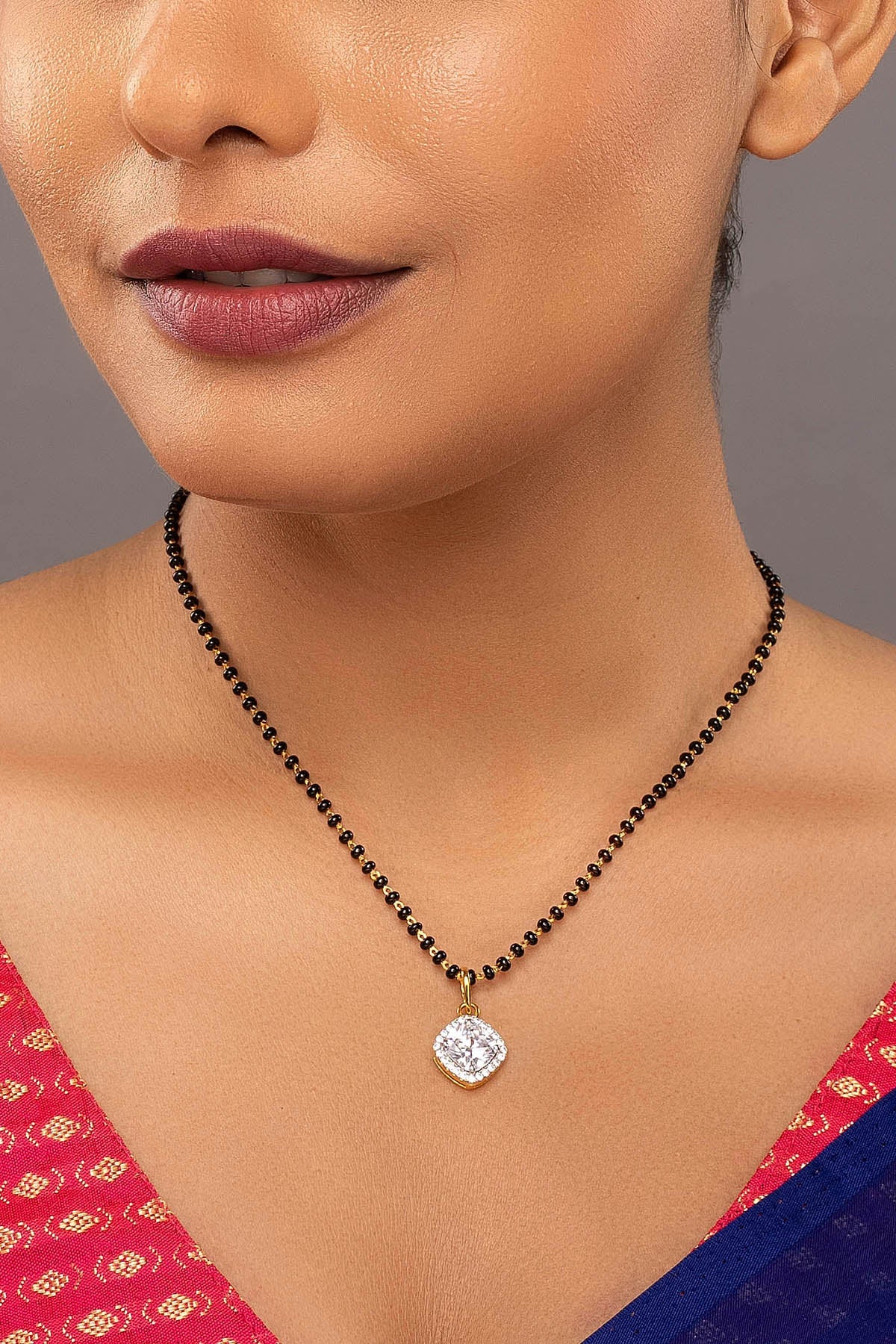 Buy  Golden Square Cut Mangalsutra for women by Sica online available at scrollnshops