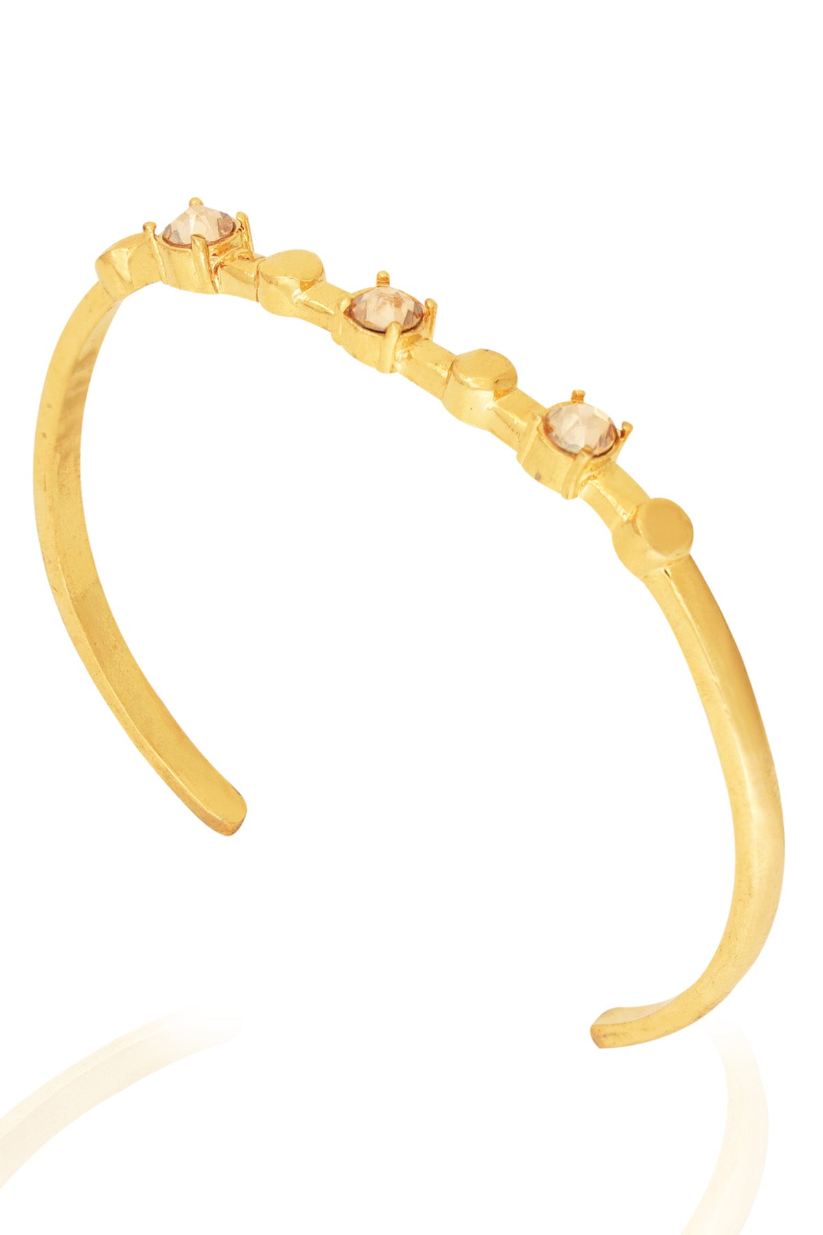 Buy Golden Swarovski Crystal Bracelet For Women Online at ScrollnShops
