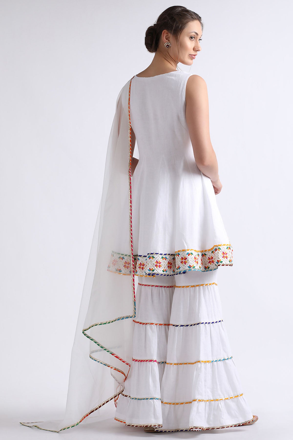 Gota Embroidered Sharara Set