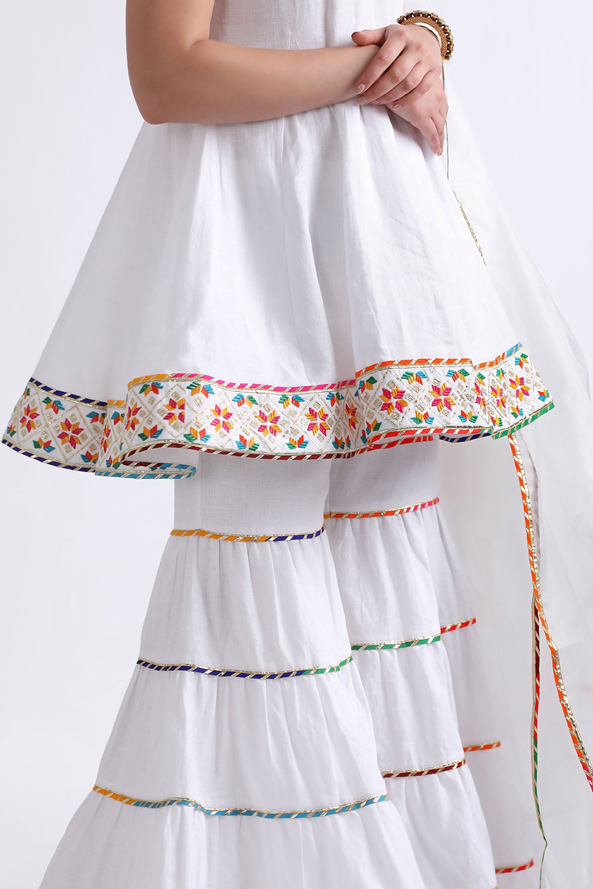 Gota Embroidered Sharara Set