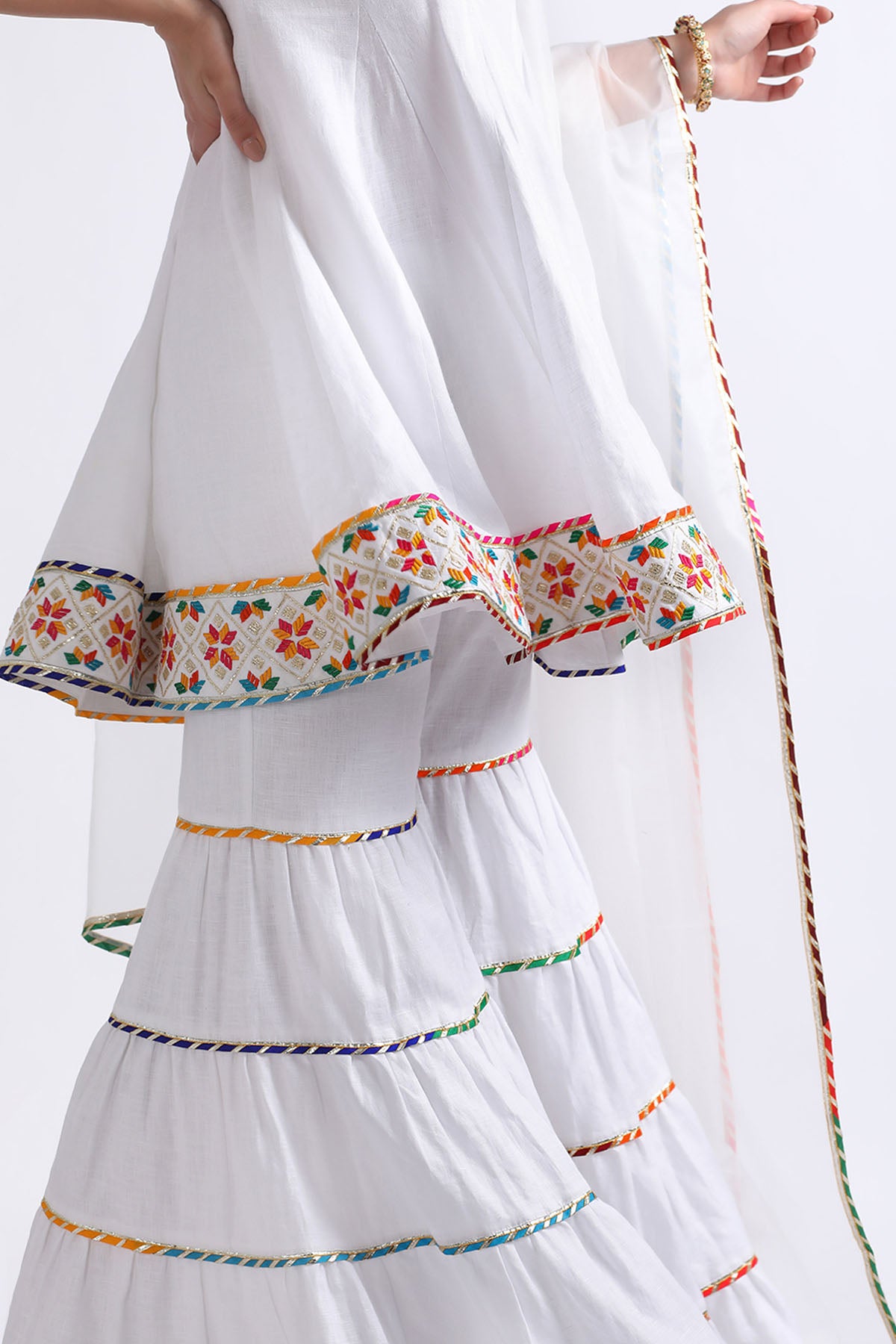 Gota Embroidered Sharara Set