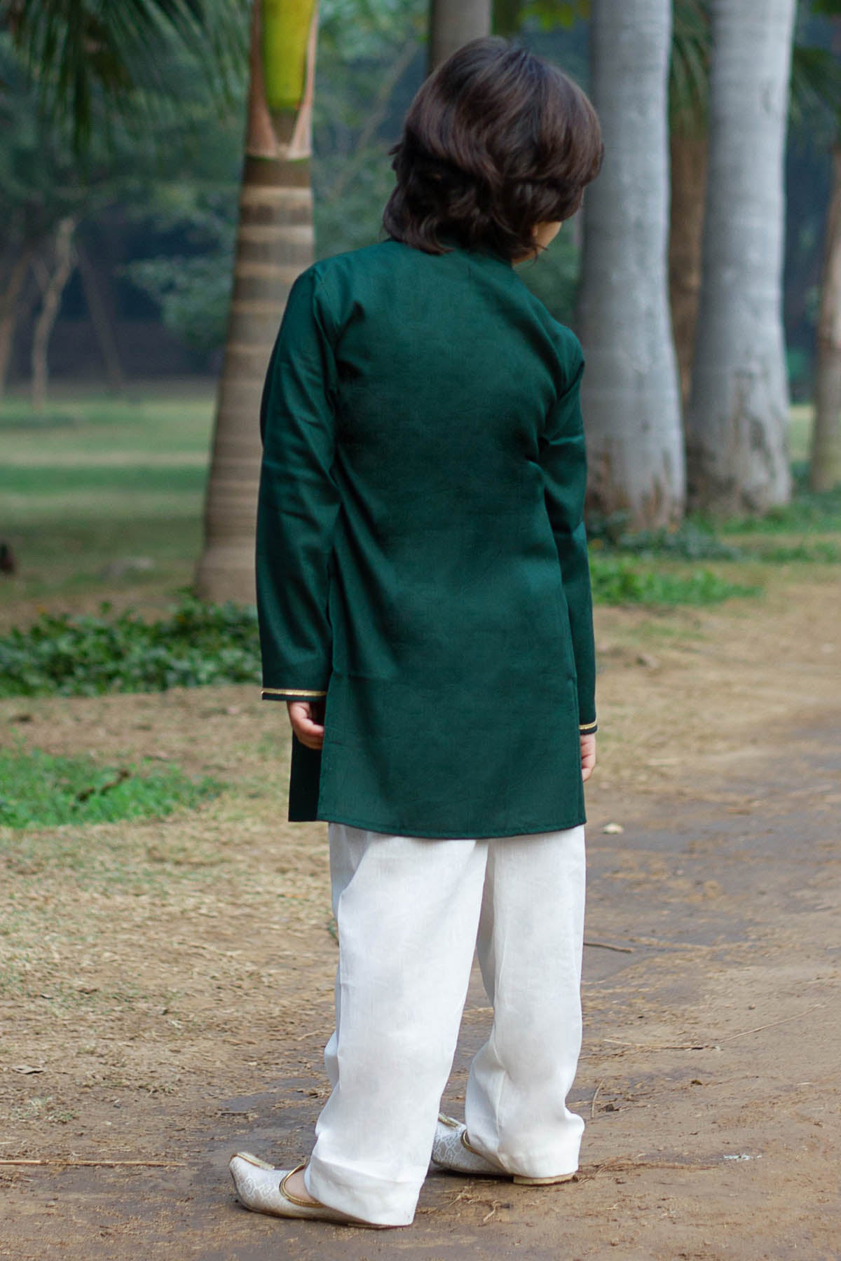 Dark Green Kurta Set