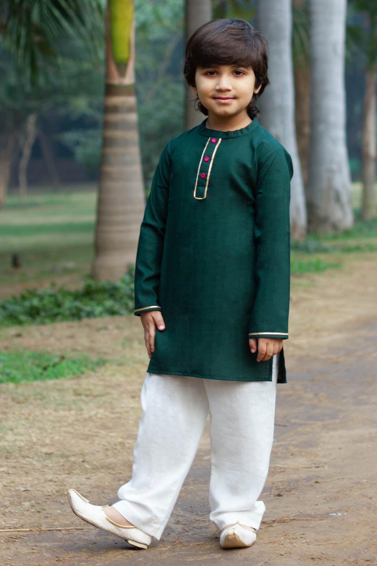 Dark Green Kurta Set