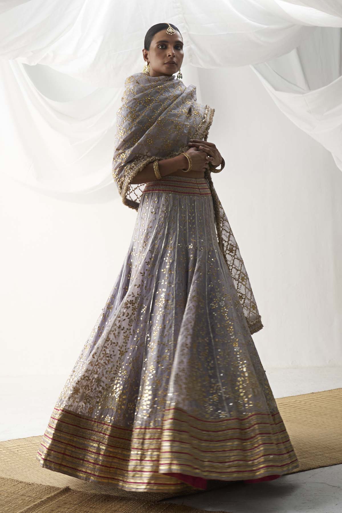 Gota Embroidered Lehenga Set