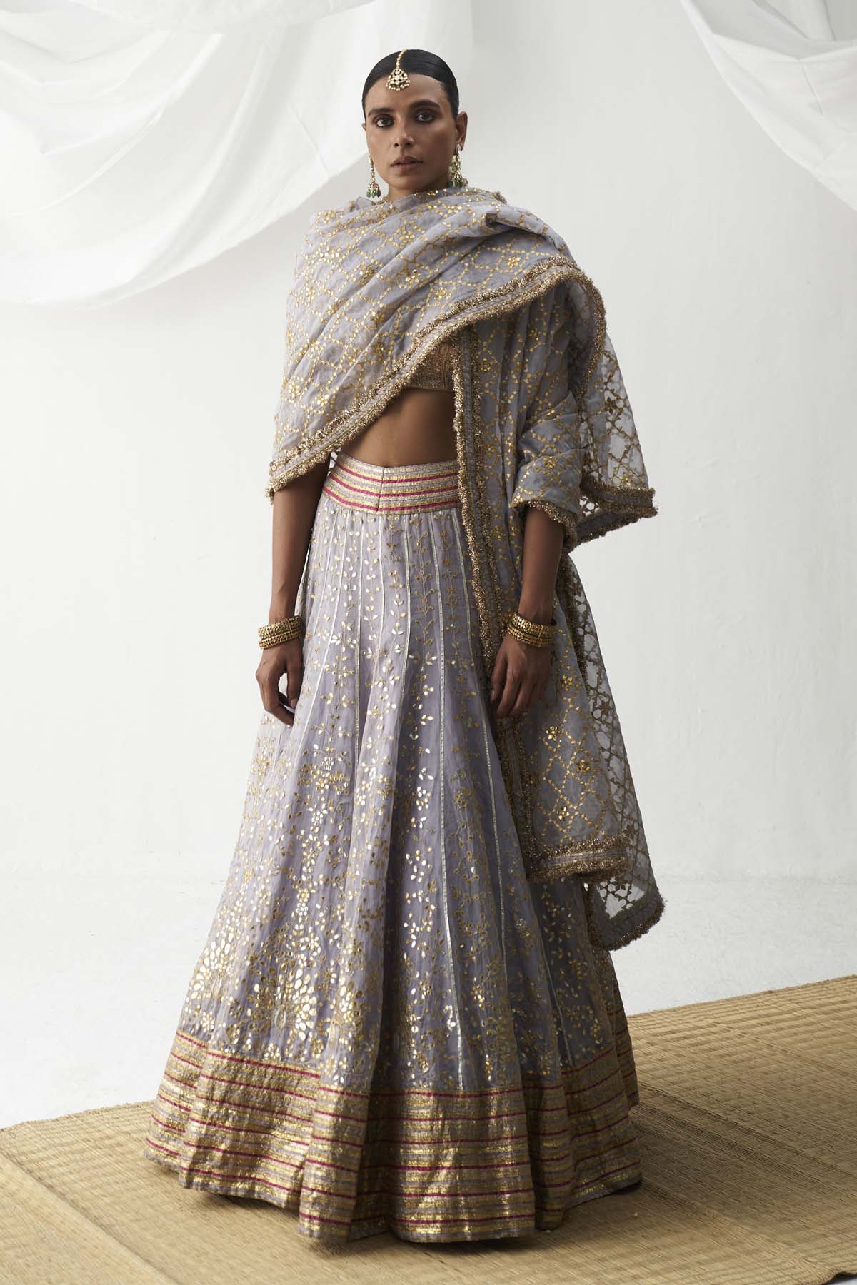 Gota Embroidered Lehenga Set